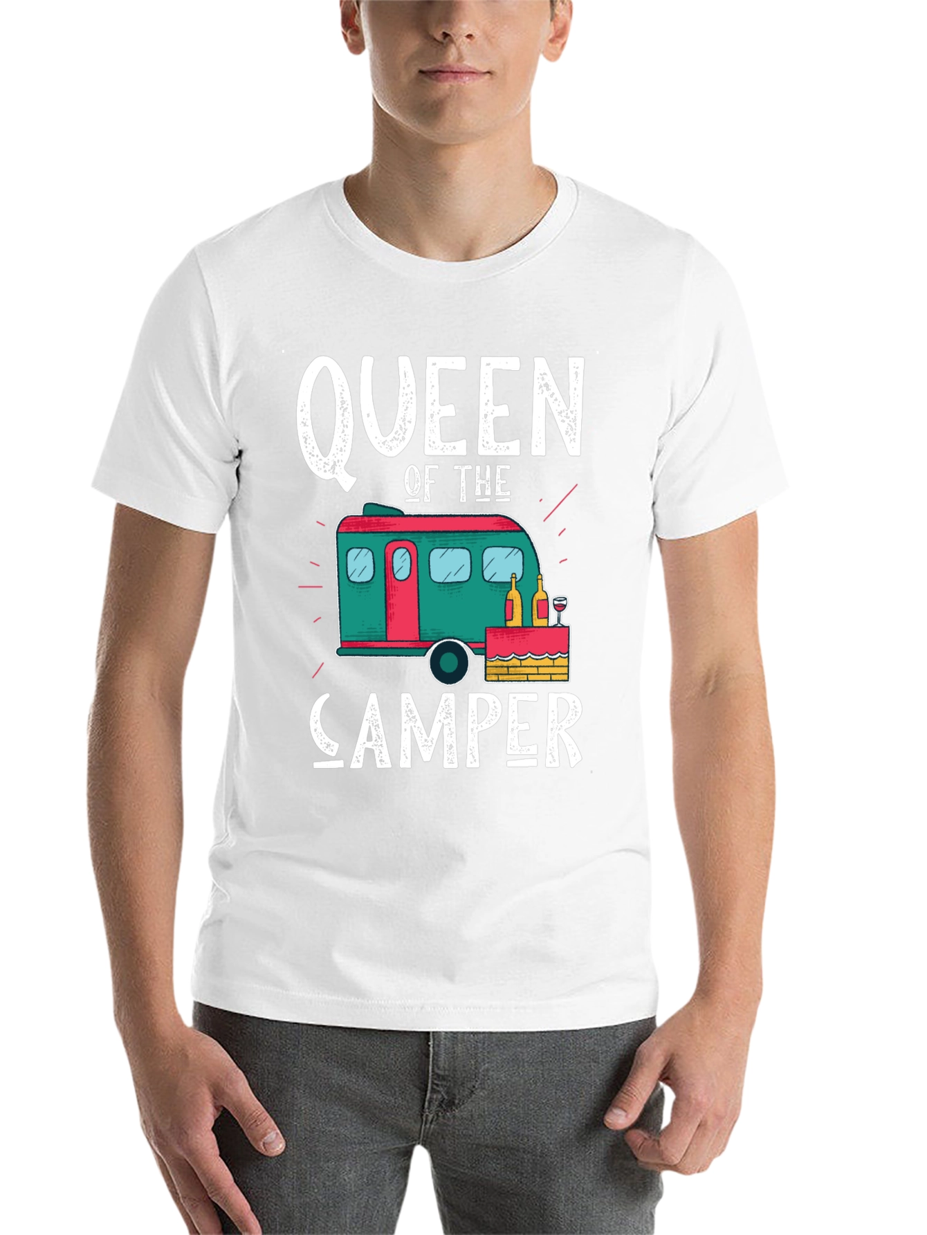 Black Queen of the Camper Graphic Tee view 14