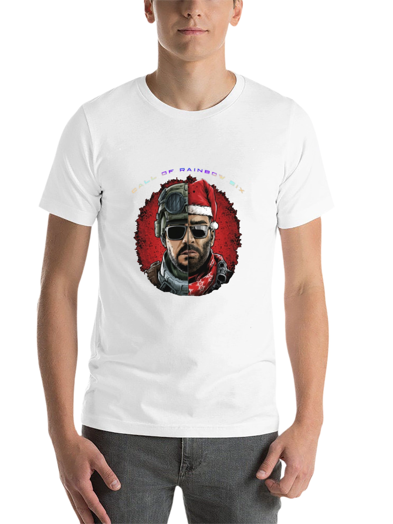 Black Call of Rainbow Six Holiday Graphic Tee view 14