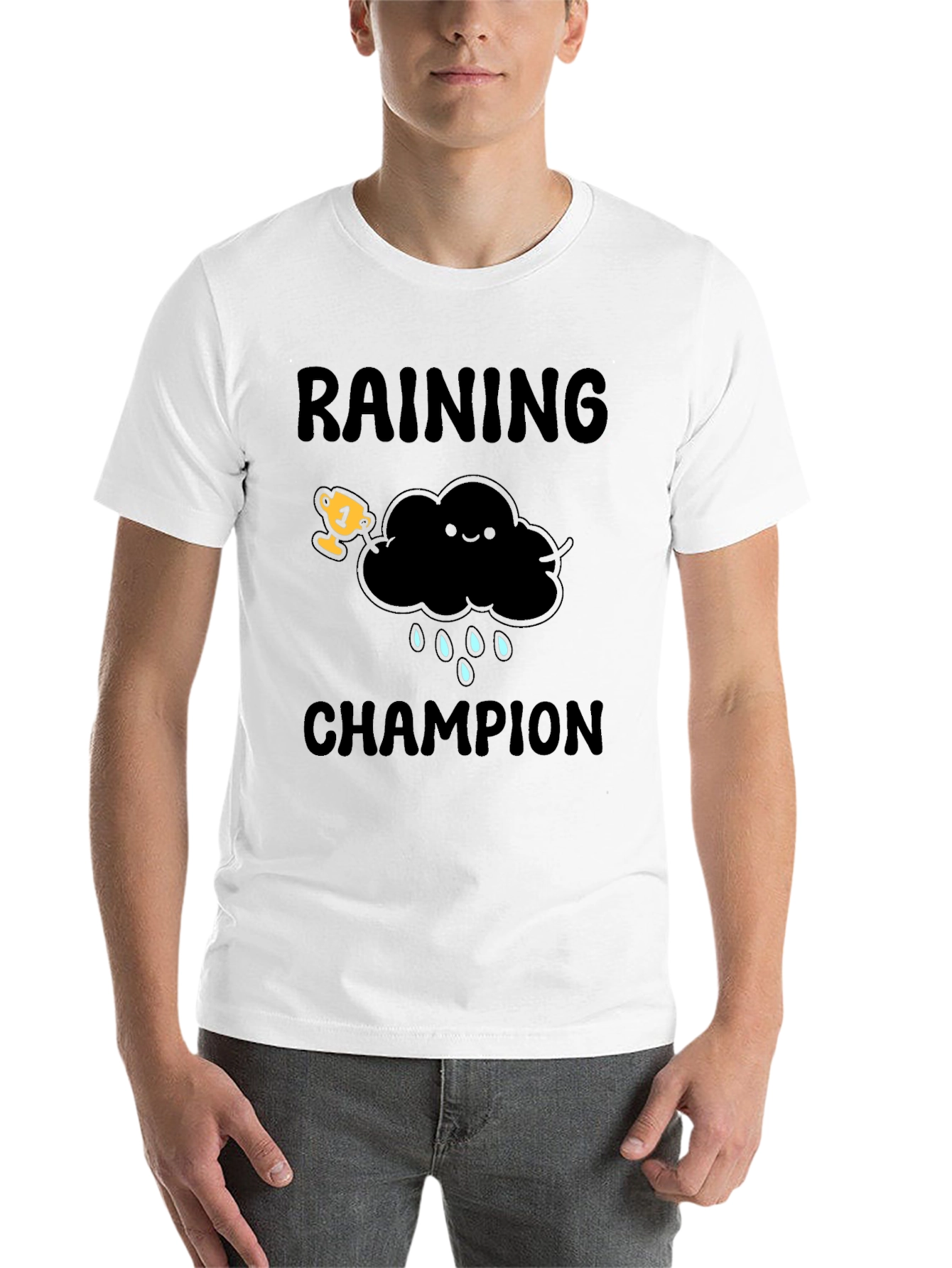 Black Raining Champion Graphic T-Shirt view 14
