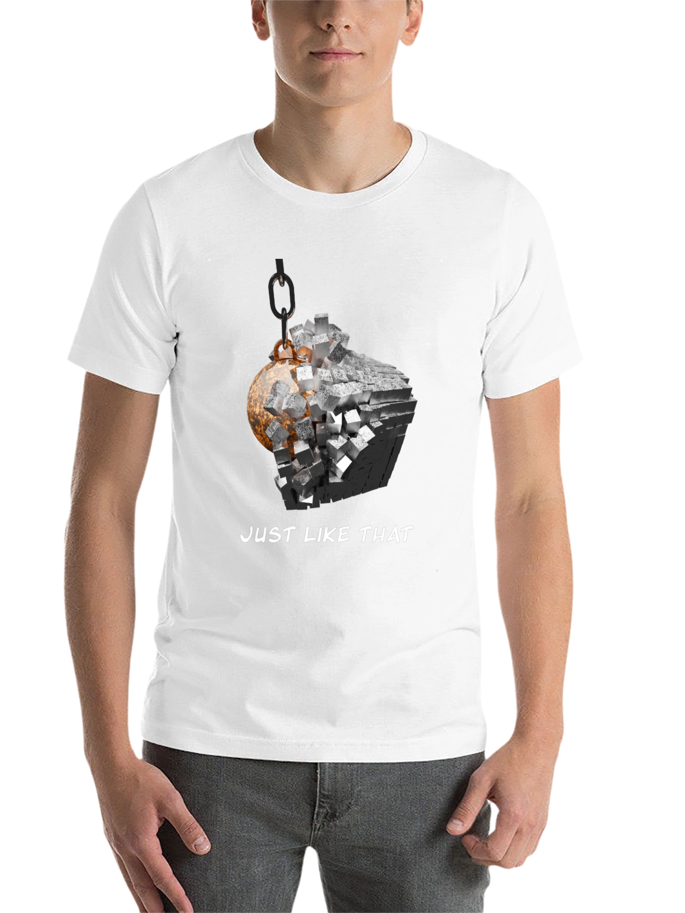 Black Demolition Ball Graphic Tee - Just Like That T-Shirt view 14