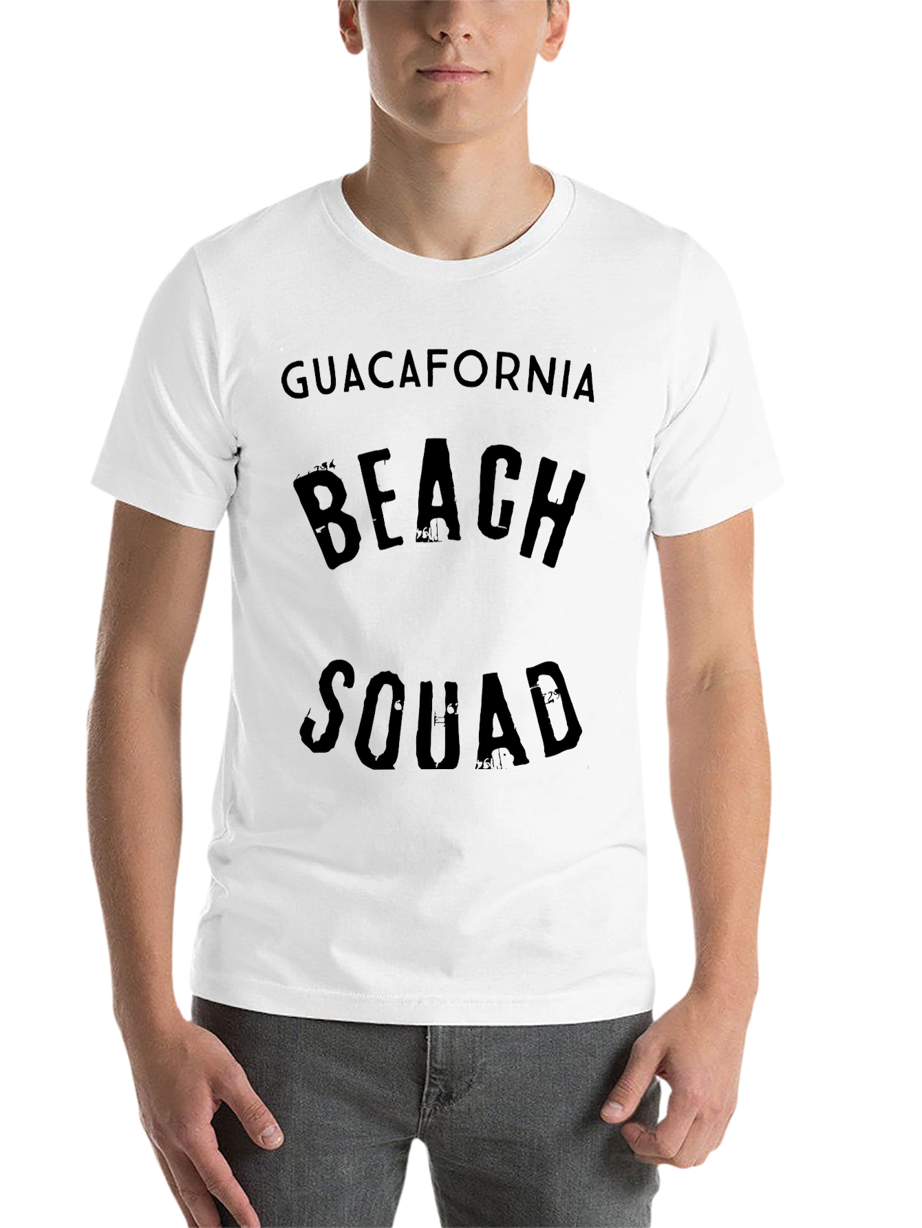 Black Guacafornia Beach Squad Graphic T-Shirt view 14