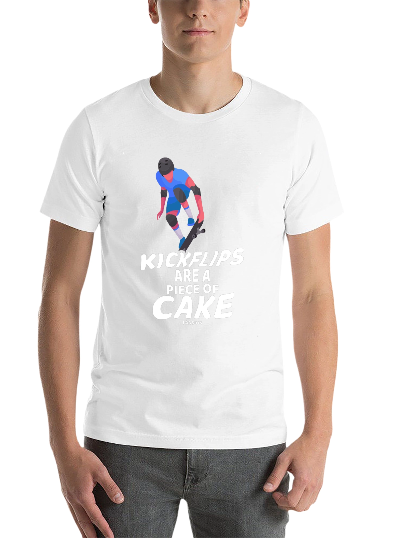 Black Kickflips Cake Graphic Tee - Skater Style view 14