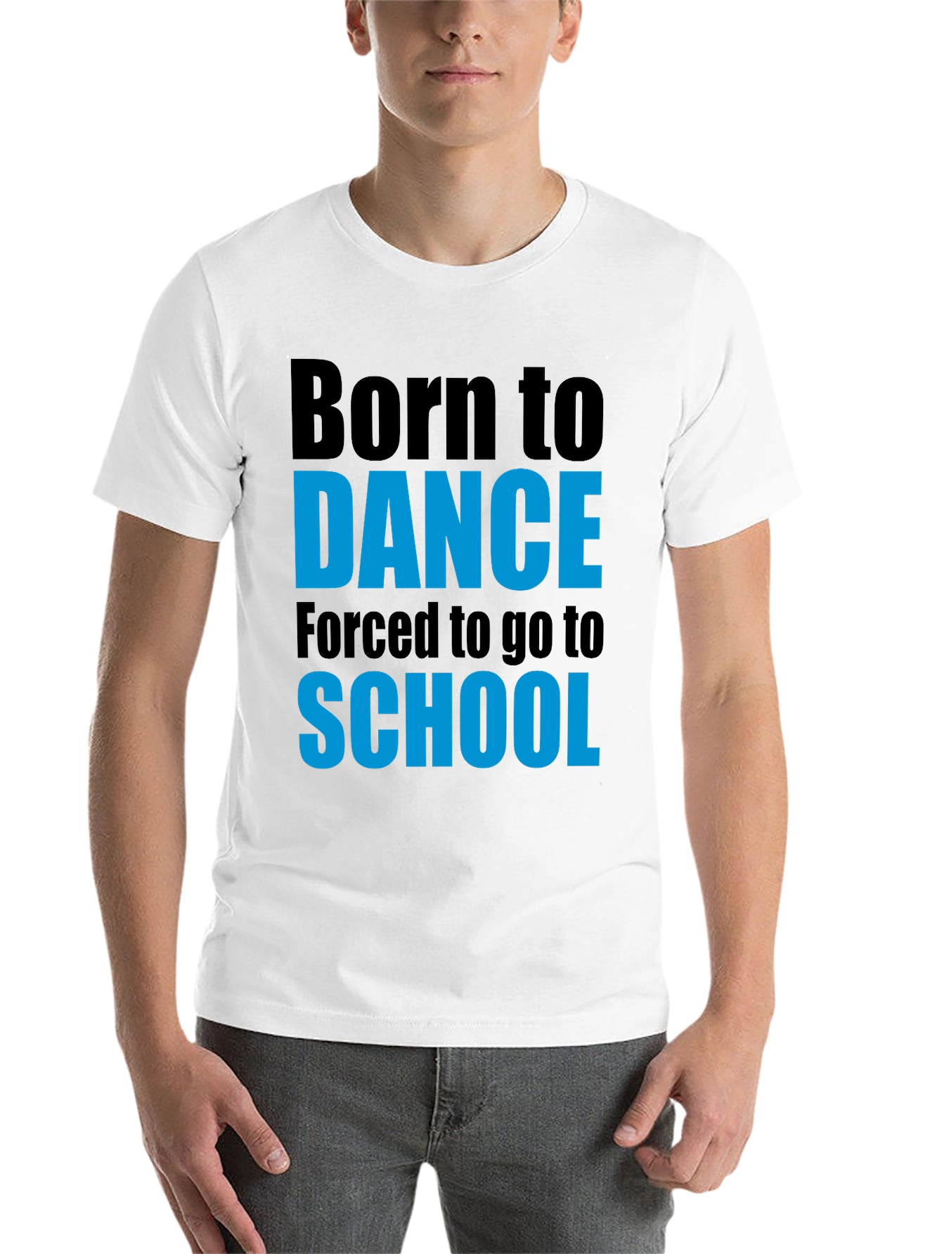 Black Born to Dance T-Shirt - Funny School Tee view 14