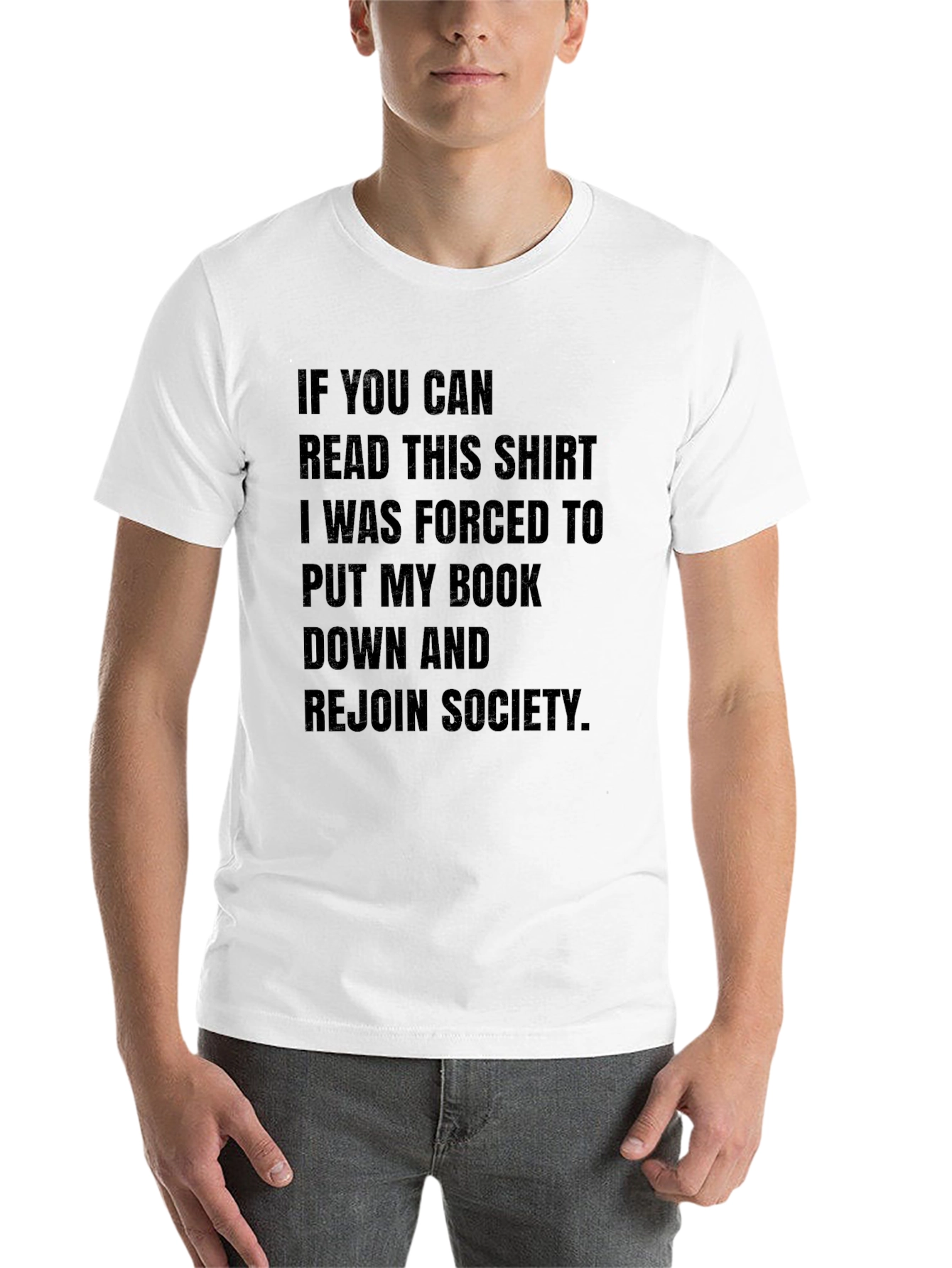 Black Funny Book Lover T-Shirt: If You Can Read This view 14