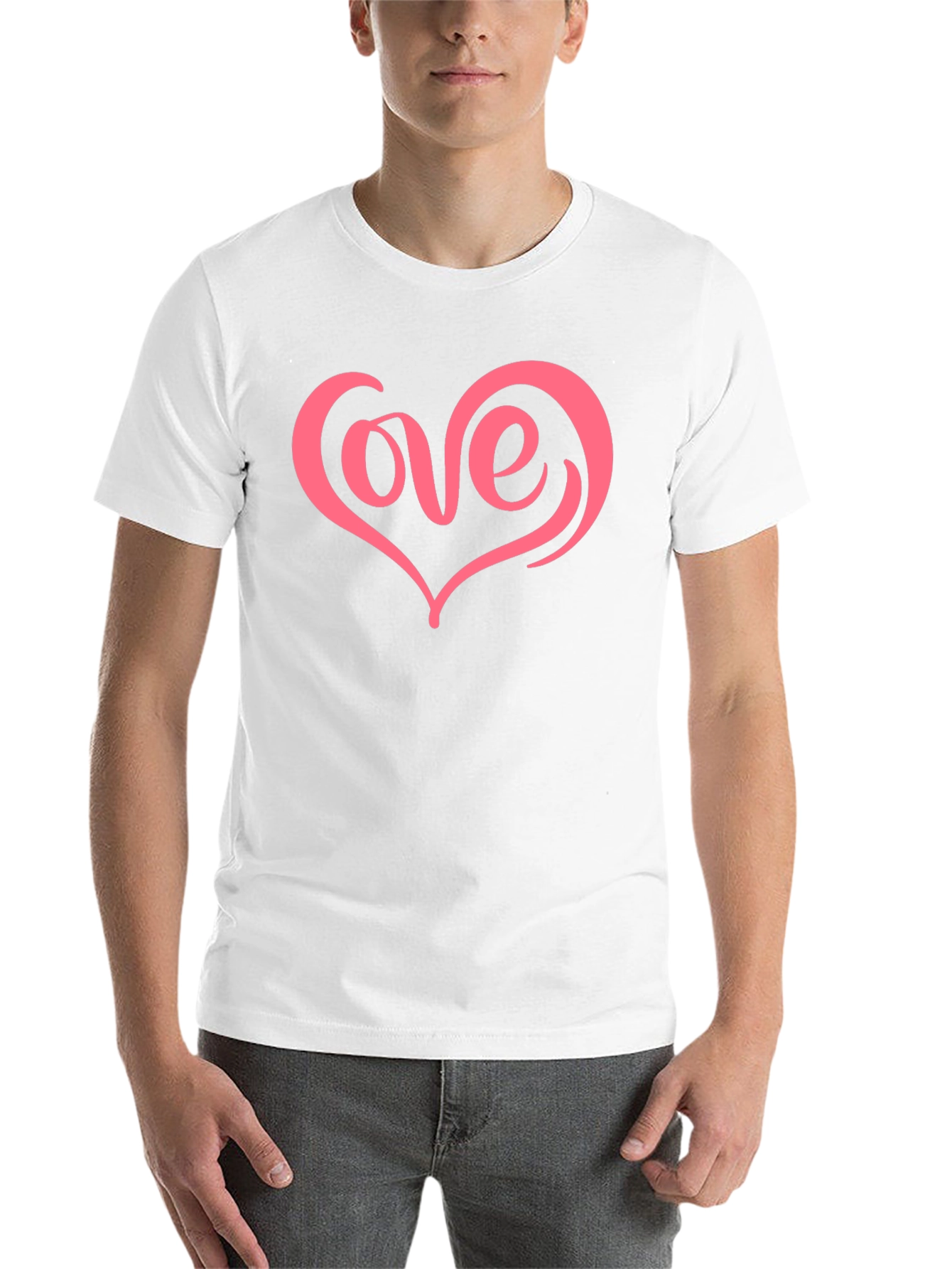 Black Love Heart Graphic Tee - Black view 14