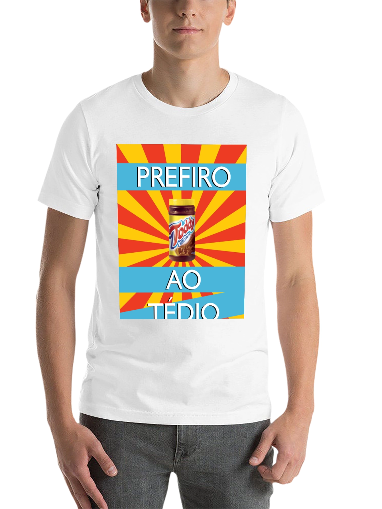 Black Todd Original T-Shirt - Prefiro Ao Tédio Graphic Tee view 14