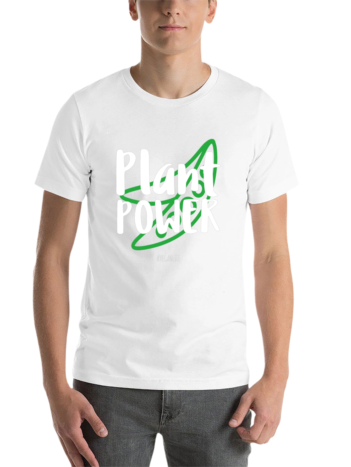 Plant Power Vegan T-Shirt - Black - 14