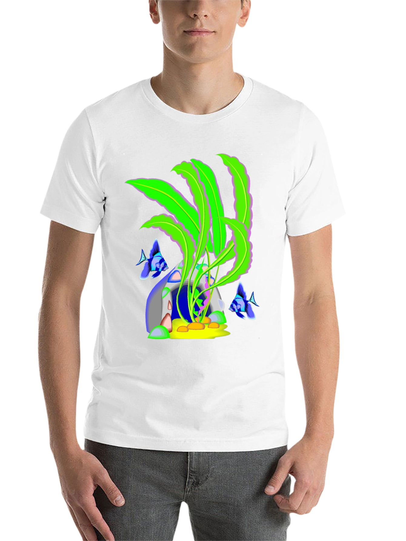 Black Aquarium Graphic T-Shirt view 14