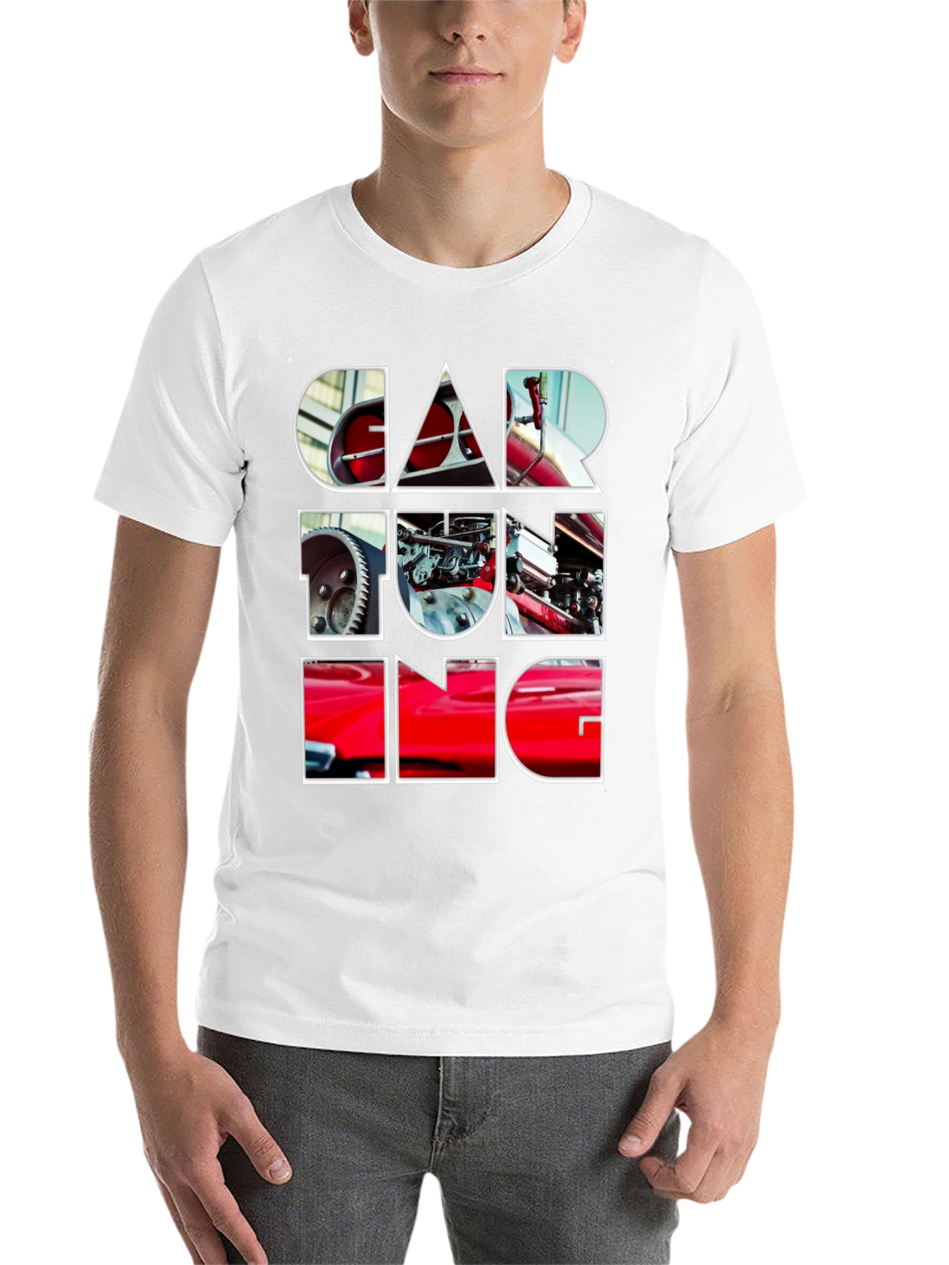 Black Car Tuning Graphic Tee - Automotive Enthusiast Style view 14