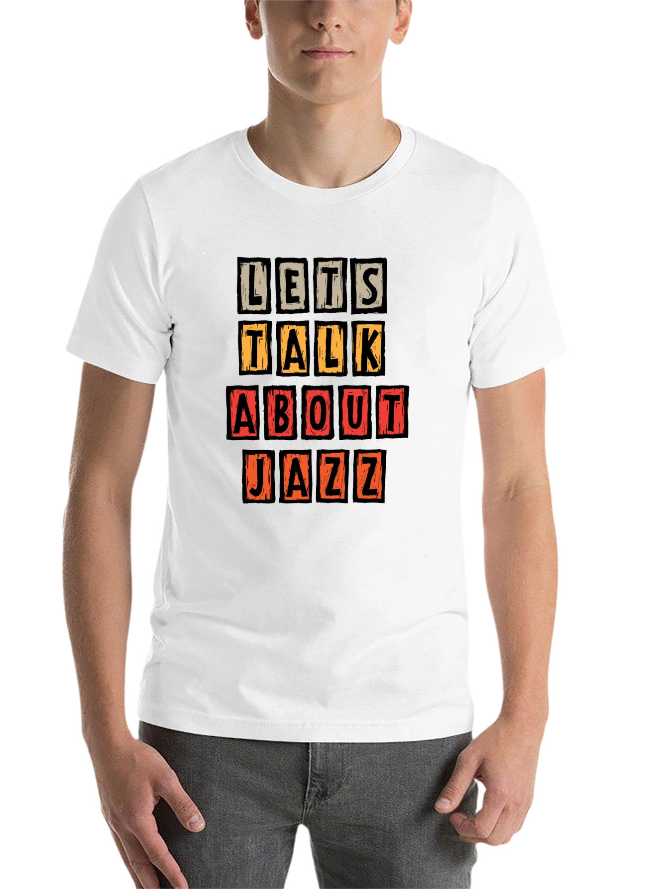 Black Lets Talk About Jazz Graphic Tee view 14