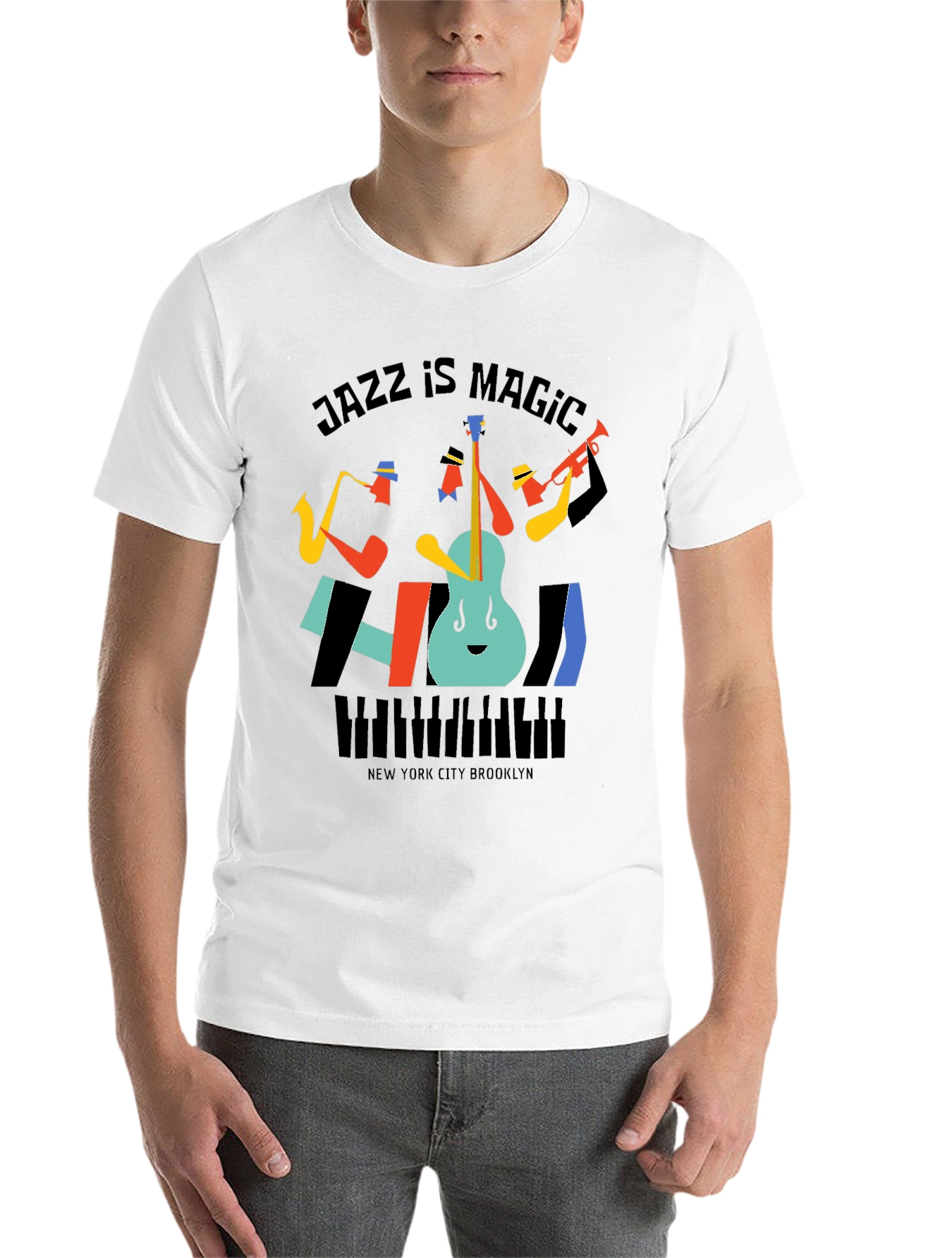 Black Jazz Is Magic Graphic Tee - New York City Brooklyn view 14