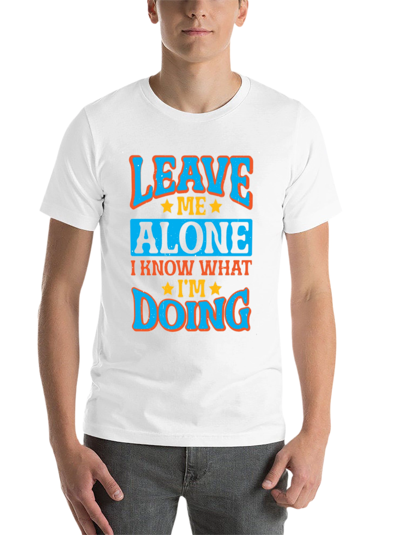 Black Leave Me Alone Graphic Tee - I Know What I'm Doing T-Shirt view 14