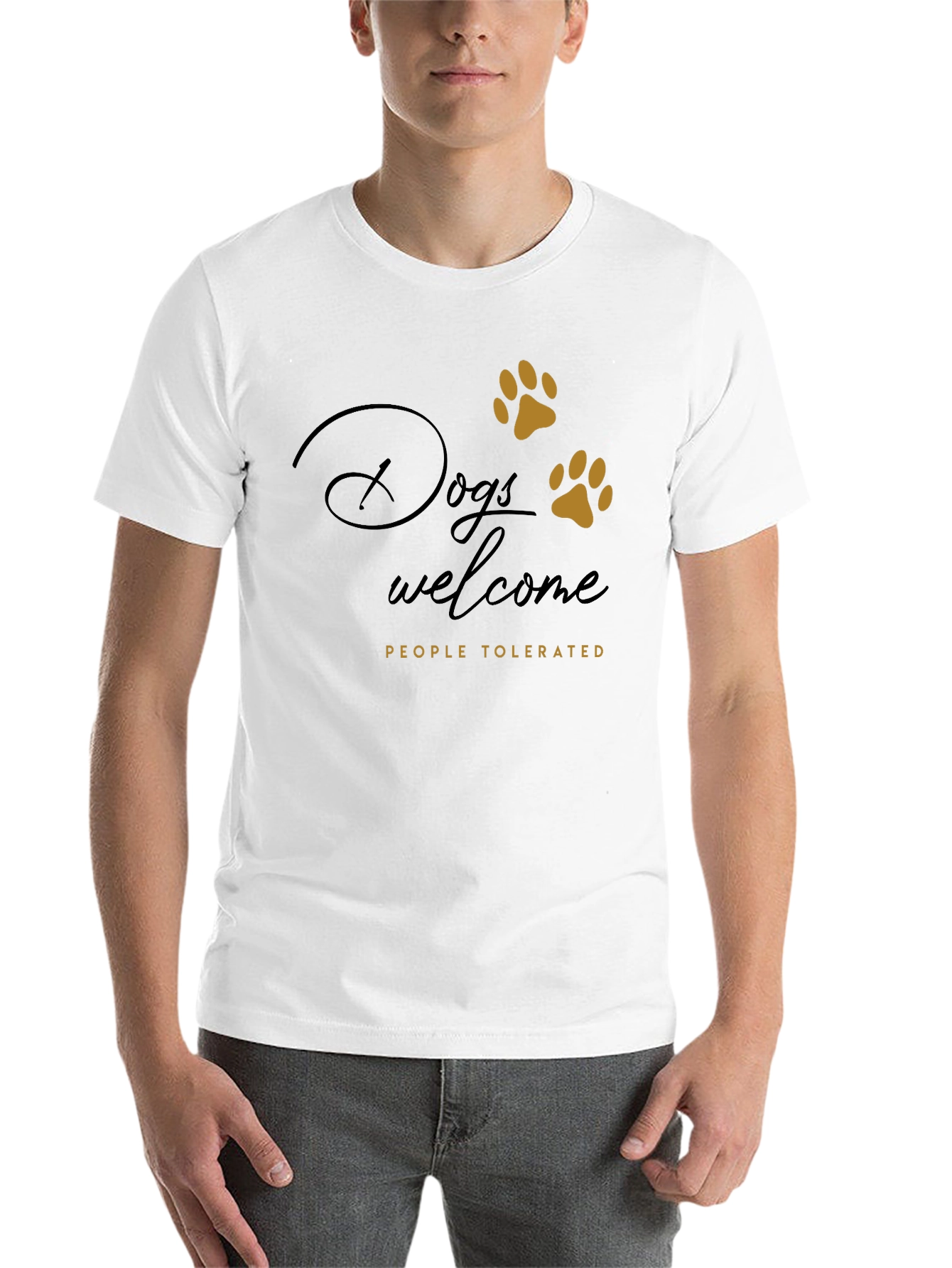 Black Dogs Welcome Tee - Funny Dog Lover Shirt view 14
