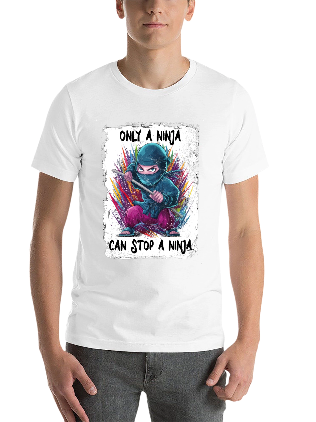 Black Ninja Graphic T-Shirt view 14