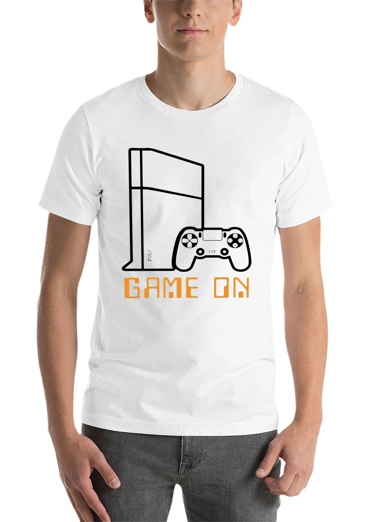 Black Game On Black T-Shirt - Gamer Console Design view 14