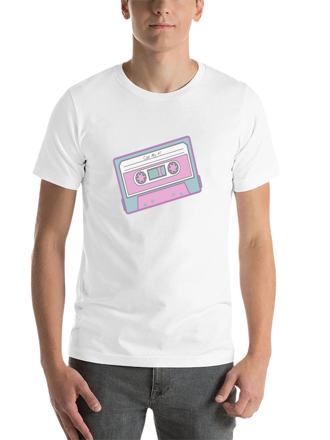 Black Retro Cassette Tape Graphic Tee view 14