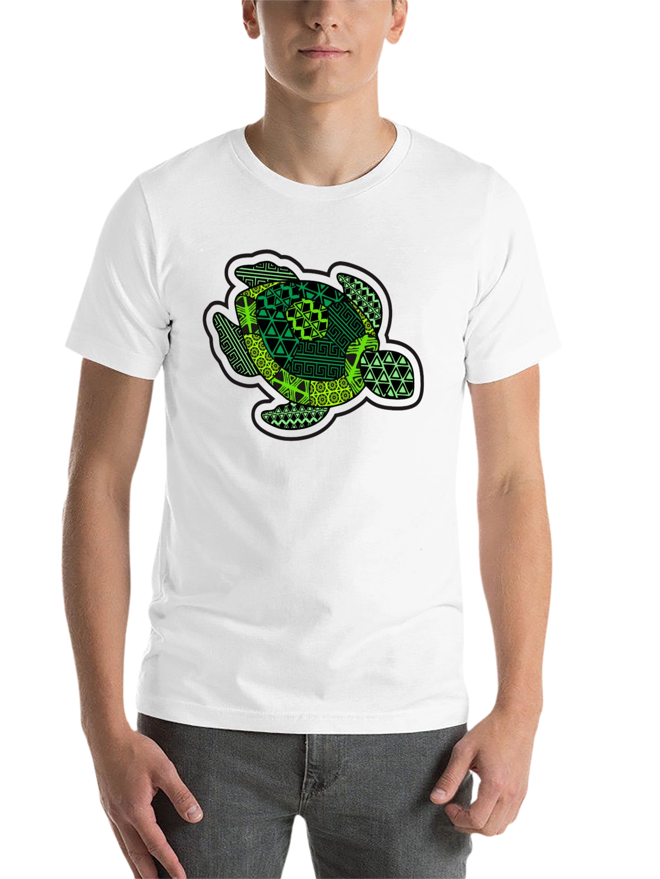 Black Turtle Graphic Black T-Shirt view 14