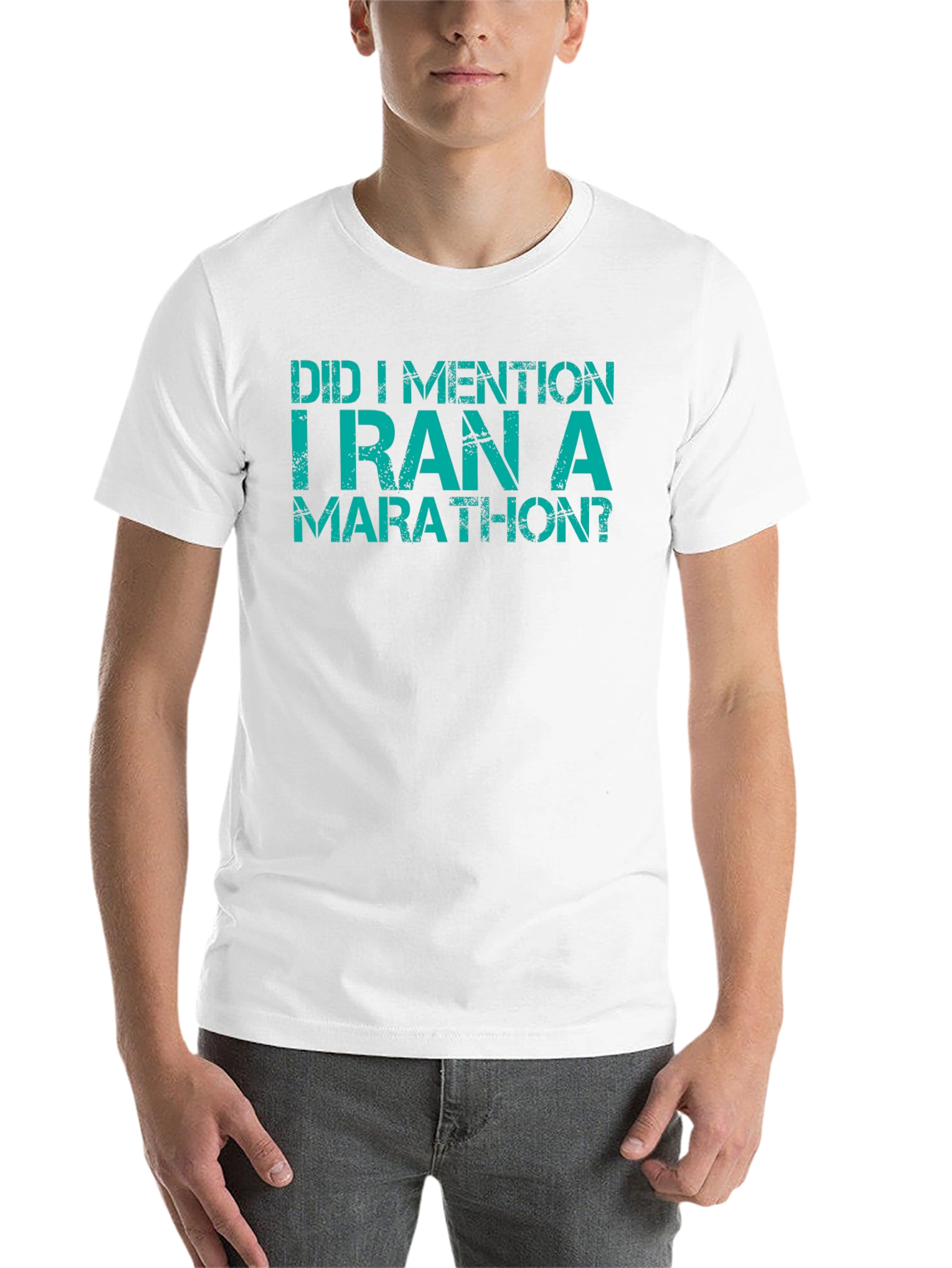 Black Funny Marathon T-Shirt - "Did I Mention?" view 14
