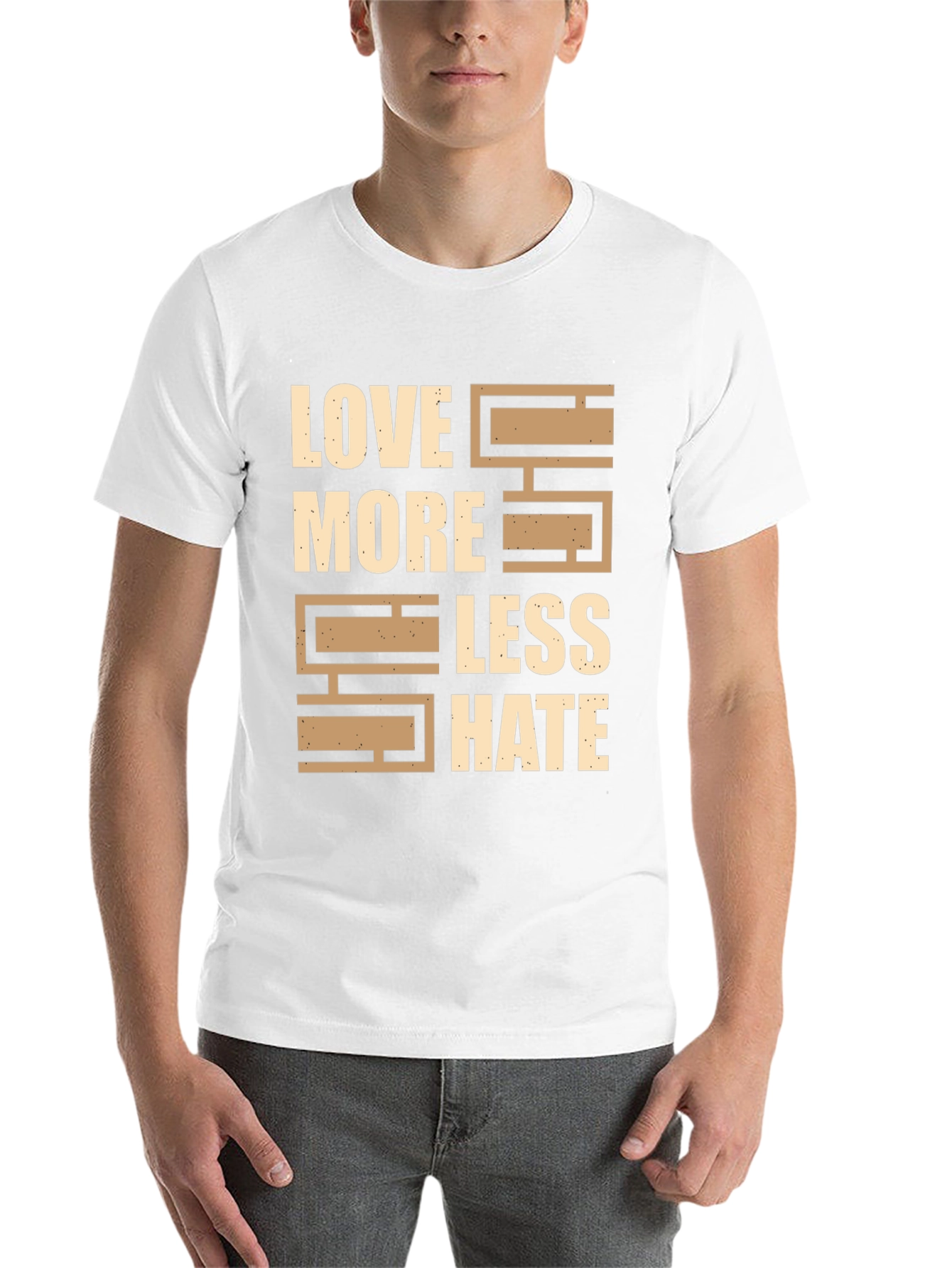 Black Love More Less Hate Graphic T-Shirt view 14