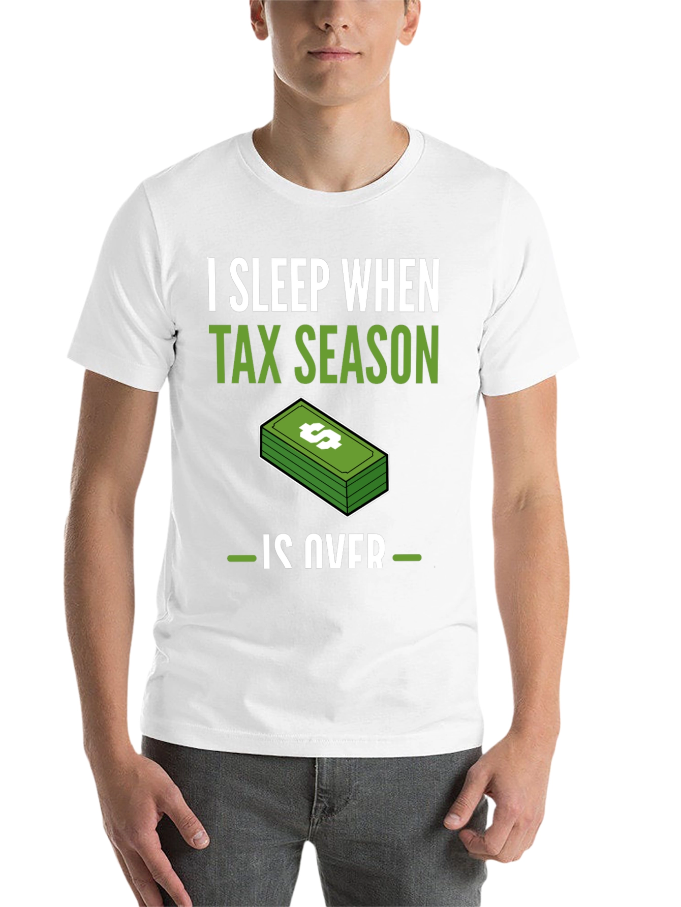 Black Funny Tax Season T-Shirt - I Sleep When Tax Season Is Over view 14