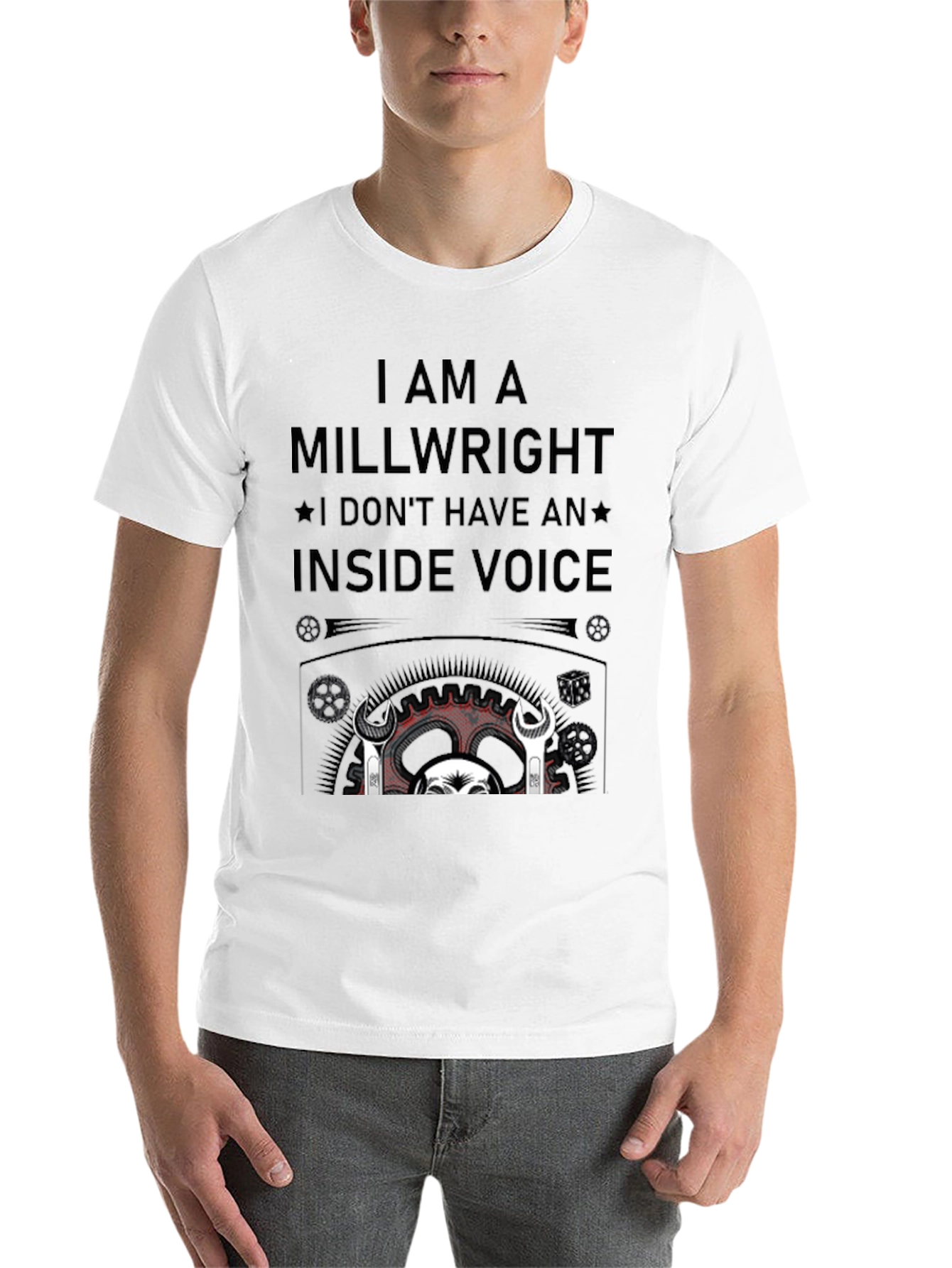 Black Millwright I Don't Have an Inside Voice Black T-Shirt view 14