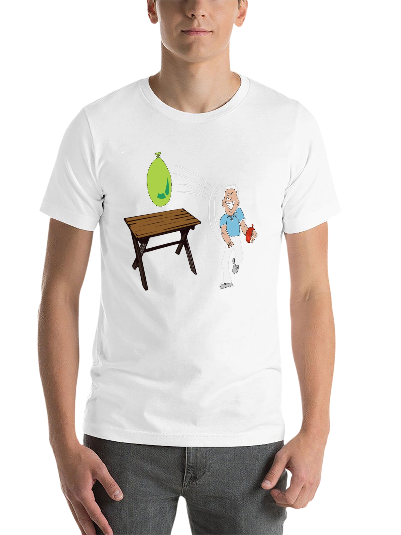 Black Funny Water Balloon T-Shirt view 14