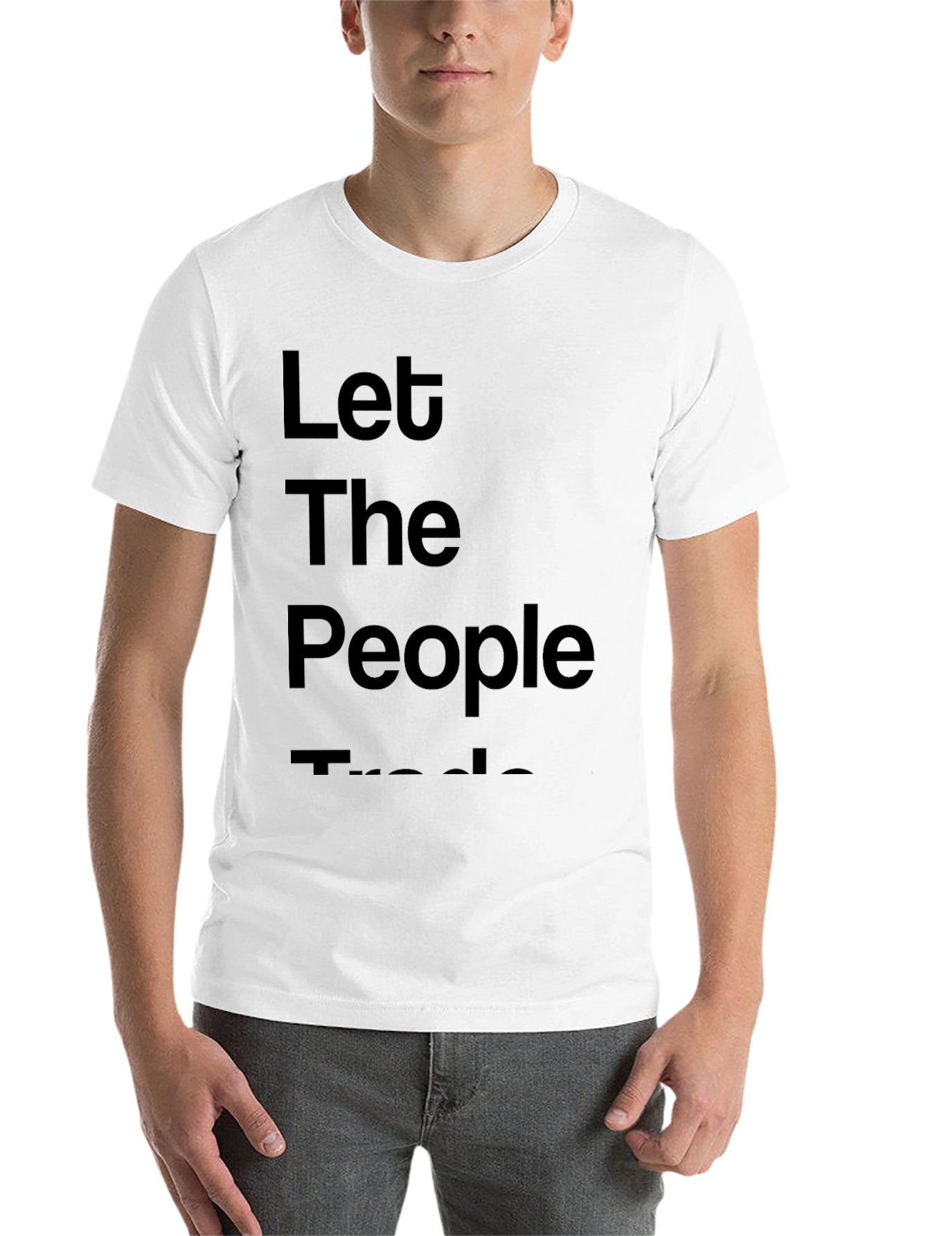 Black Let The People Trade Graphic Tee - Black view 14