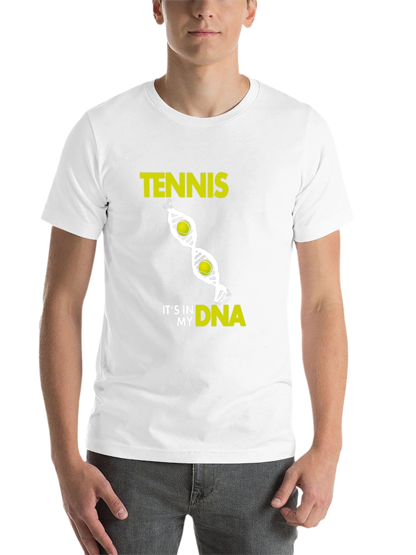 Black Tennis DNA Black T-Shirt - Ace Your Style! view 14