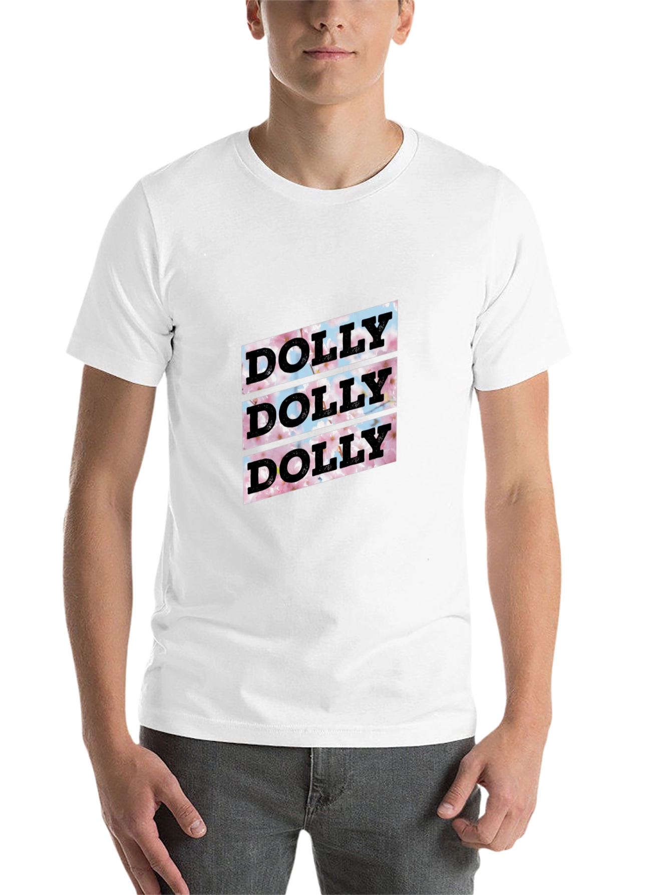 Black Dolly Floral Graphic Tee - Soft Black Cotton T-Shirt view 14