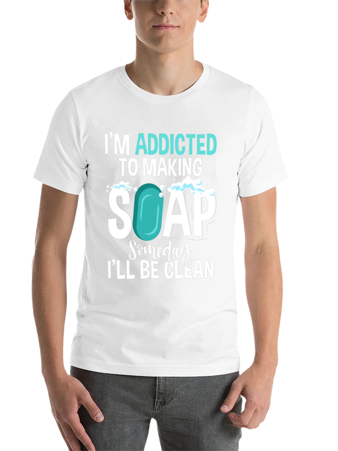 Black Addicted to Making Soap T-Shirt view 14