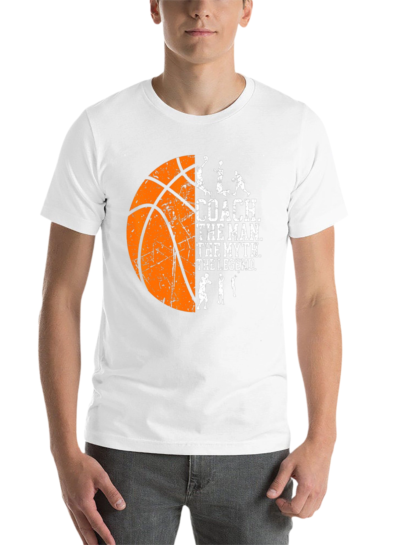 Black Basketball Coach Graphic Tee view 14