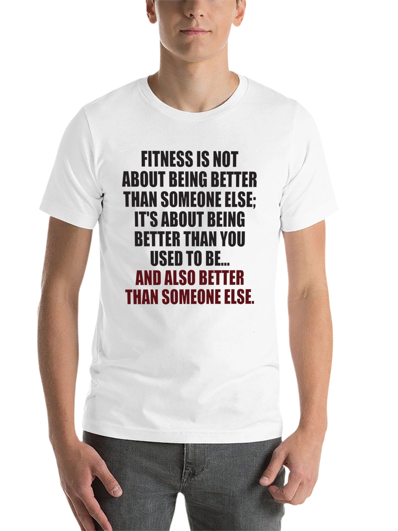 Black Fitness Motivation T-Shirt - Be Better Than You Were view 14