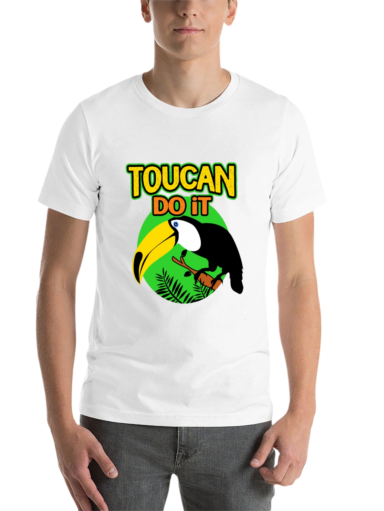 Black Toucan Do It Graphic T-Shirt - Tropical Bird Tee view 14