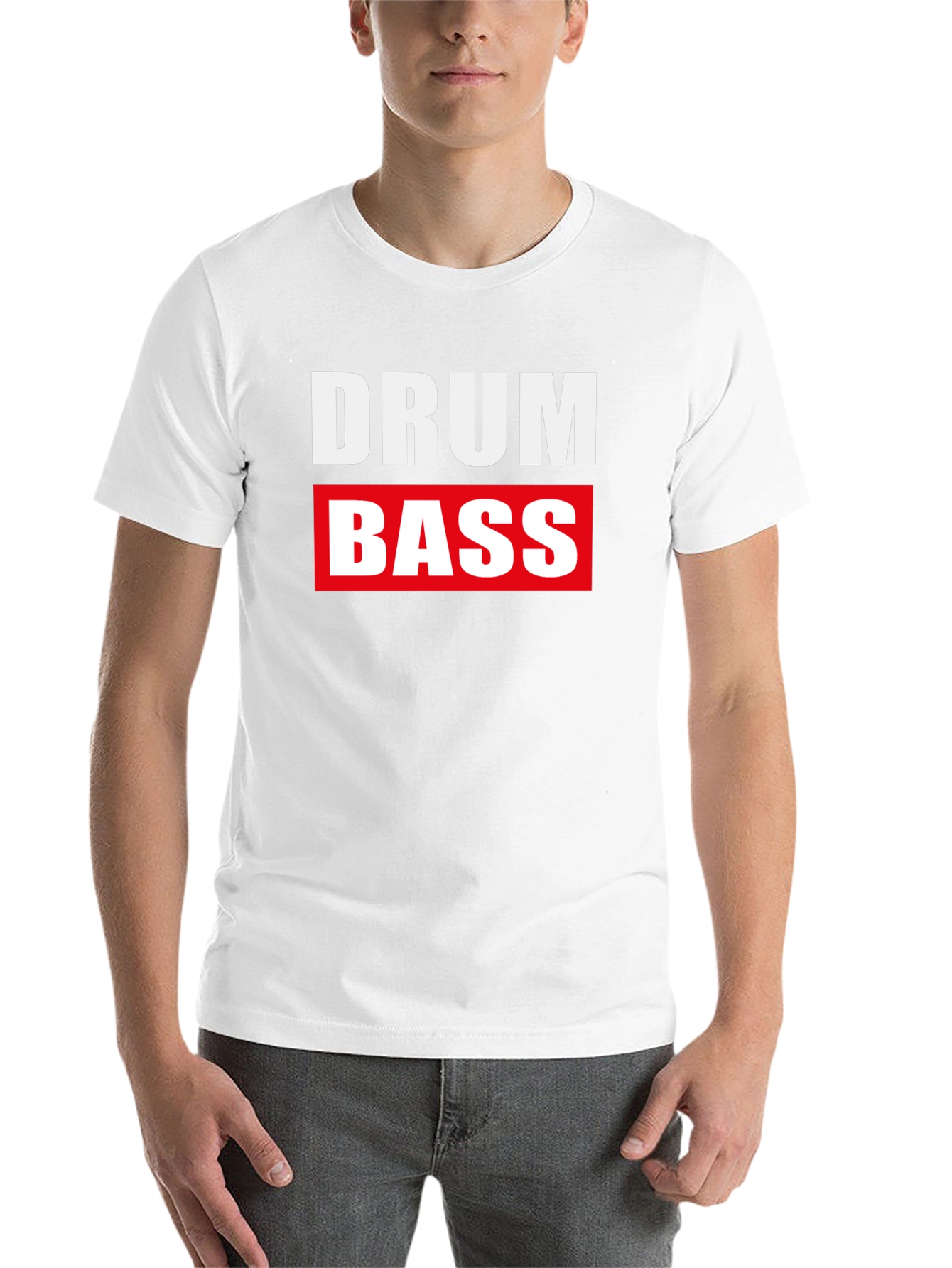 Black Drum & Bass Music Black Cotton T-Shirt view 14