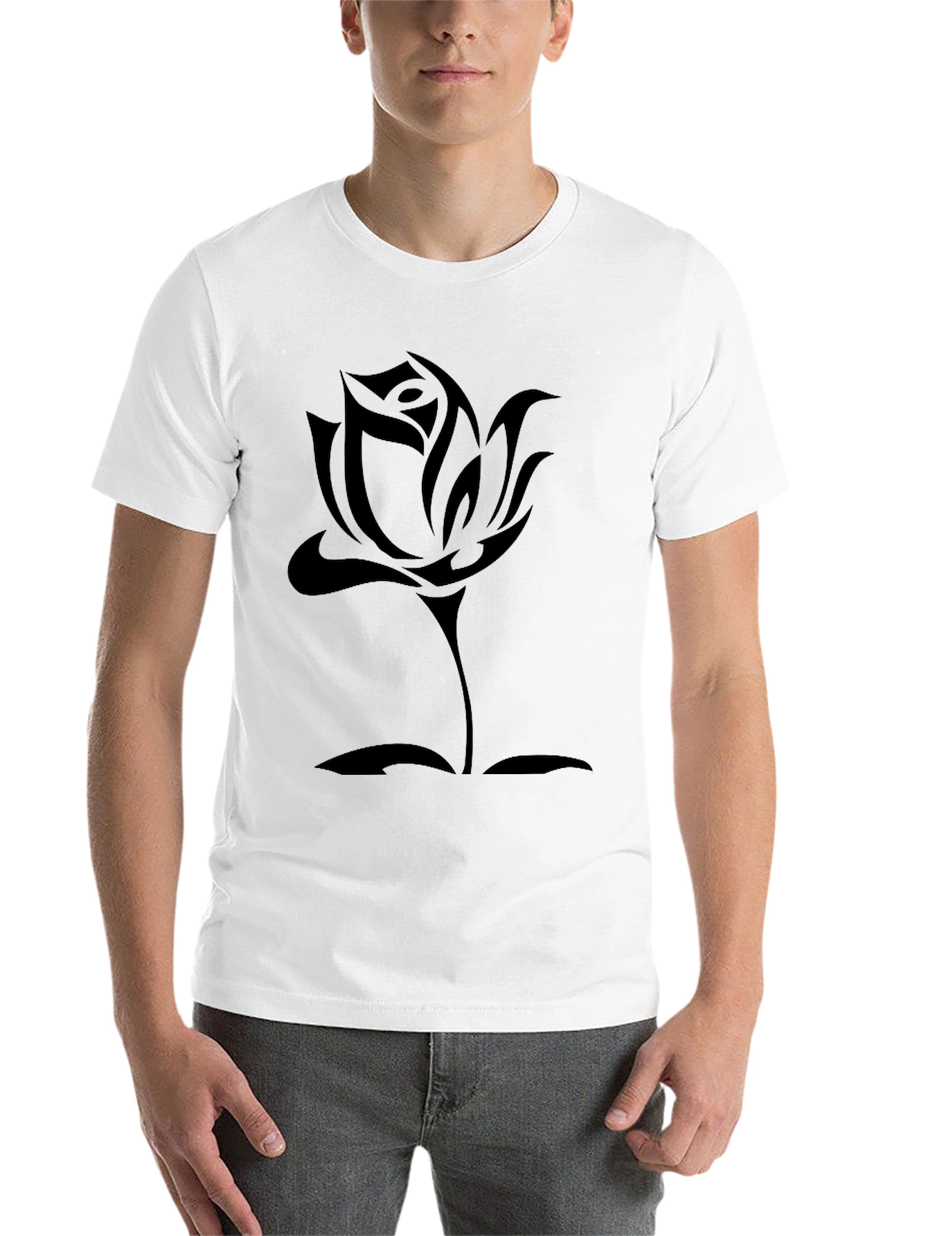 Black Black Rose Graphic Tee - Men's Classic Fit view 14