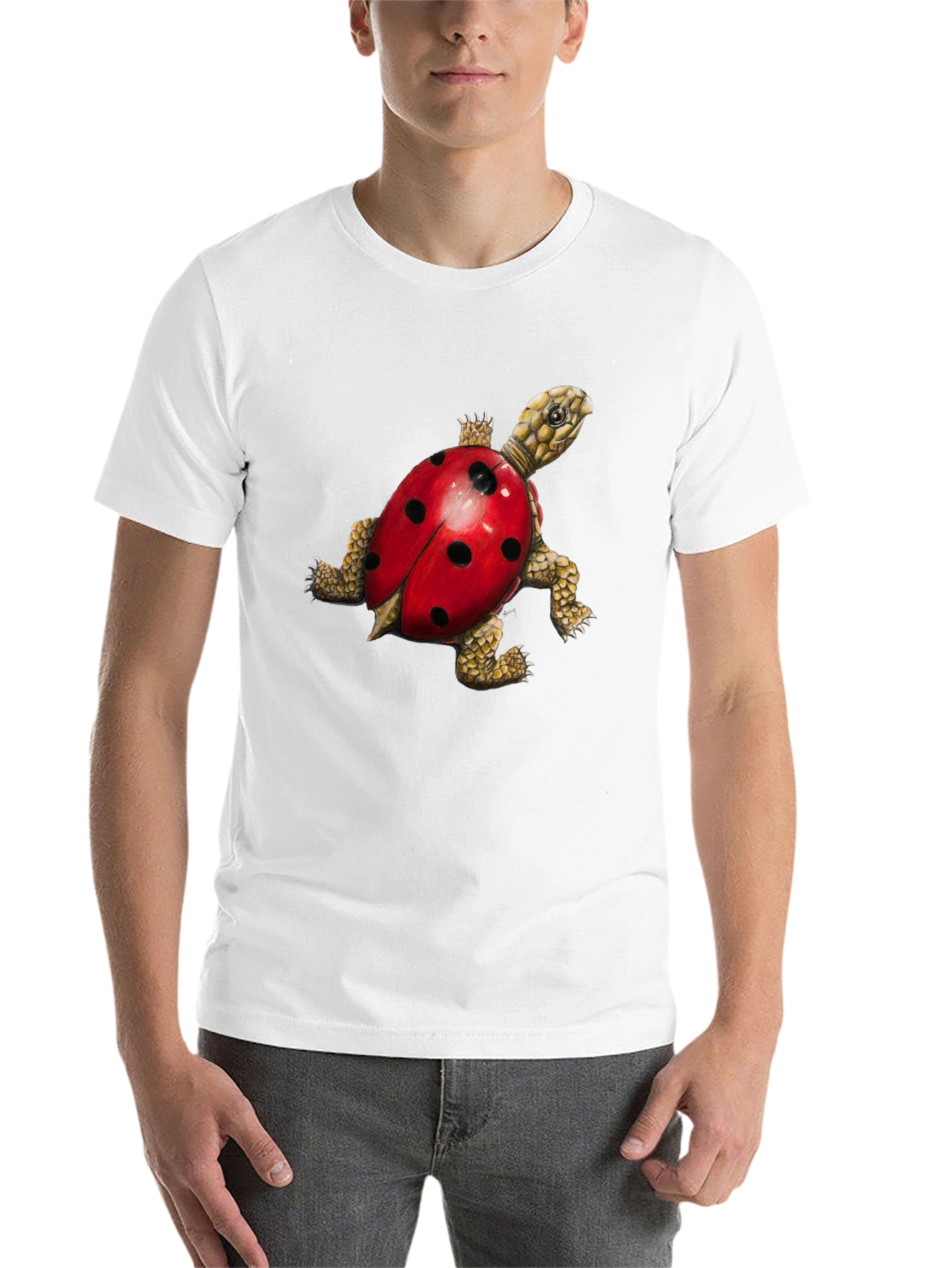 Black Turtle Ladybug Black Graphic Tee view 14