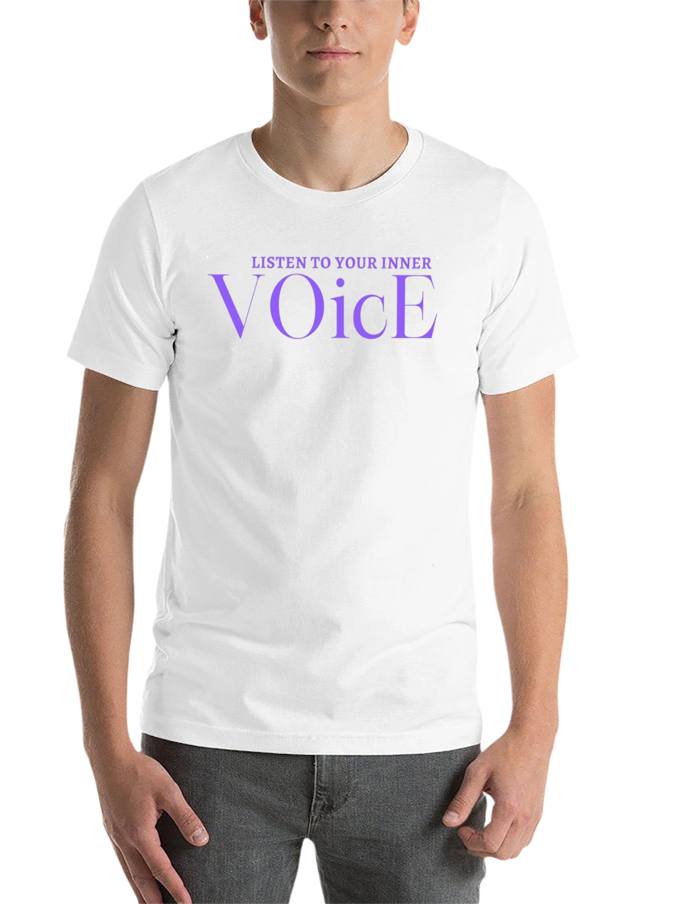 Black Listen to Your Inner Voice Graphic Tee view 14