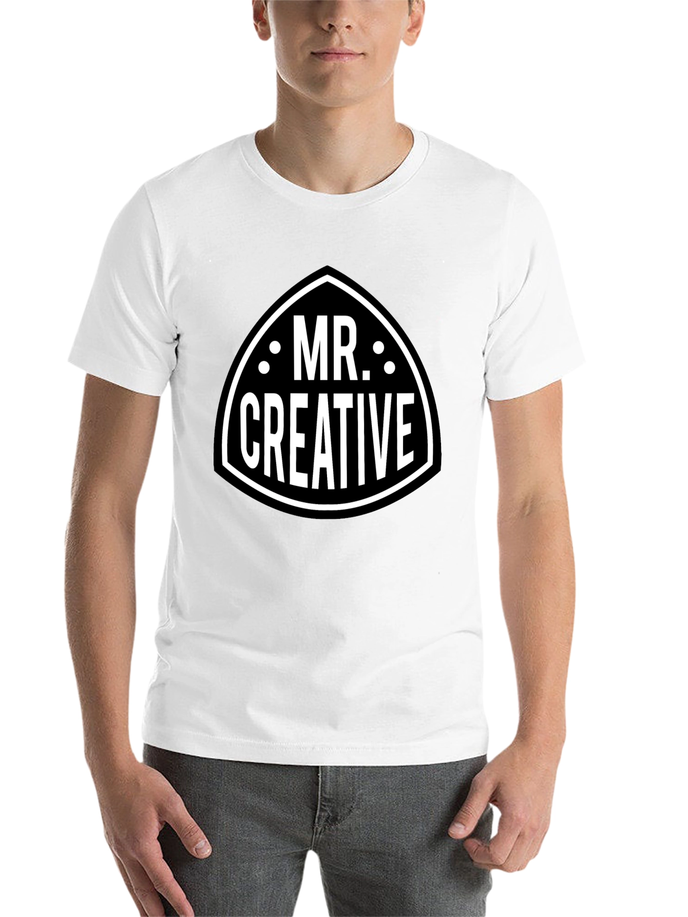 Black Mr. Creative Graphic Tee - Black view 14