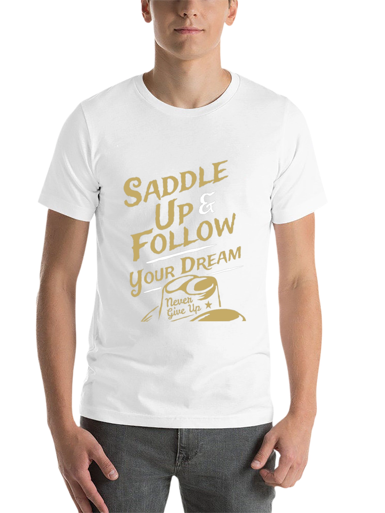 Black Saddle Up & Follow Your Dream Graphic Tee view 14