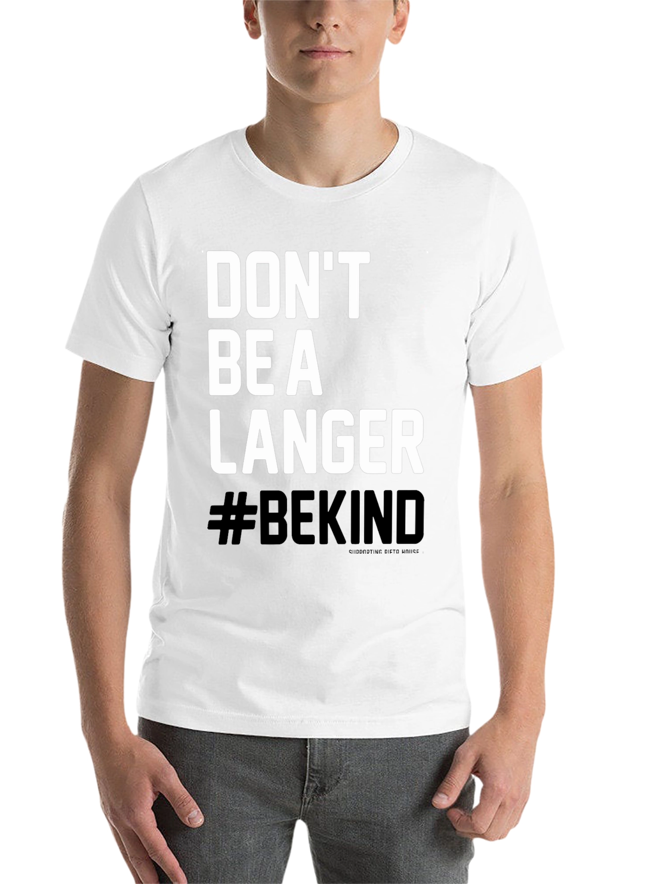 Black Don't Be A Langer T-Shirt - #BEKIND view 14
