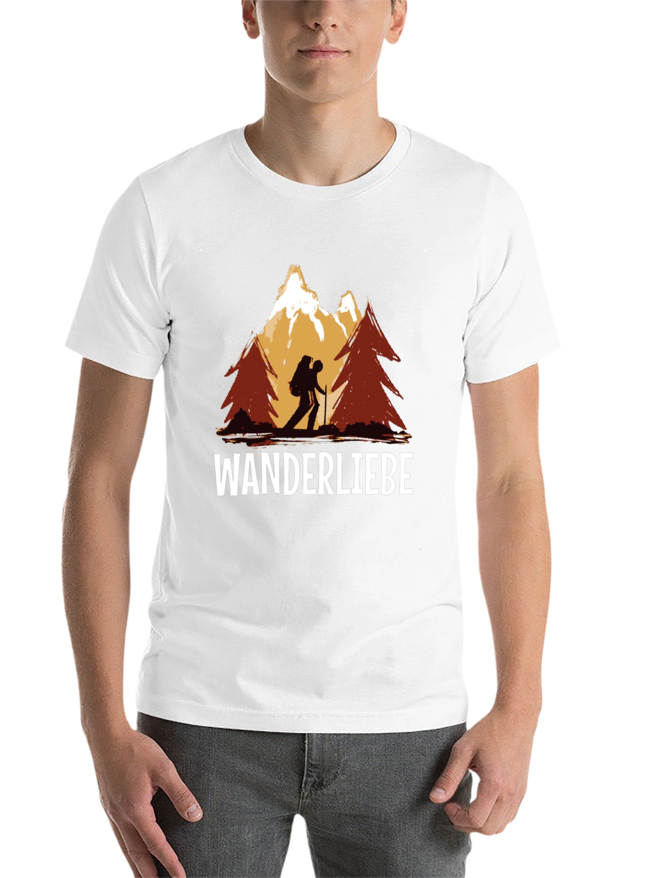 Black Wanderliebe Hiking T-Shirt - Mountain Adventure view 14