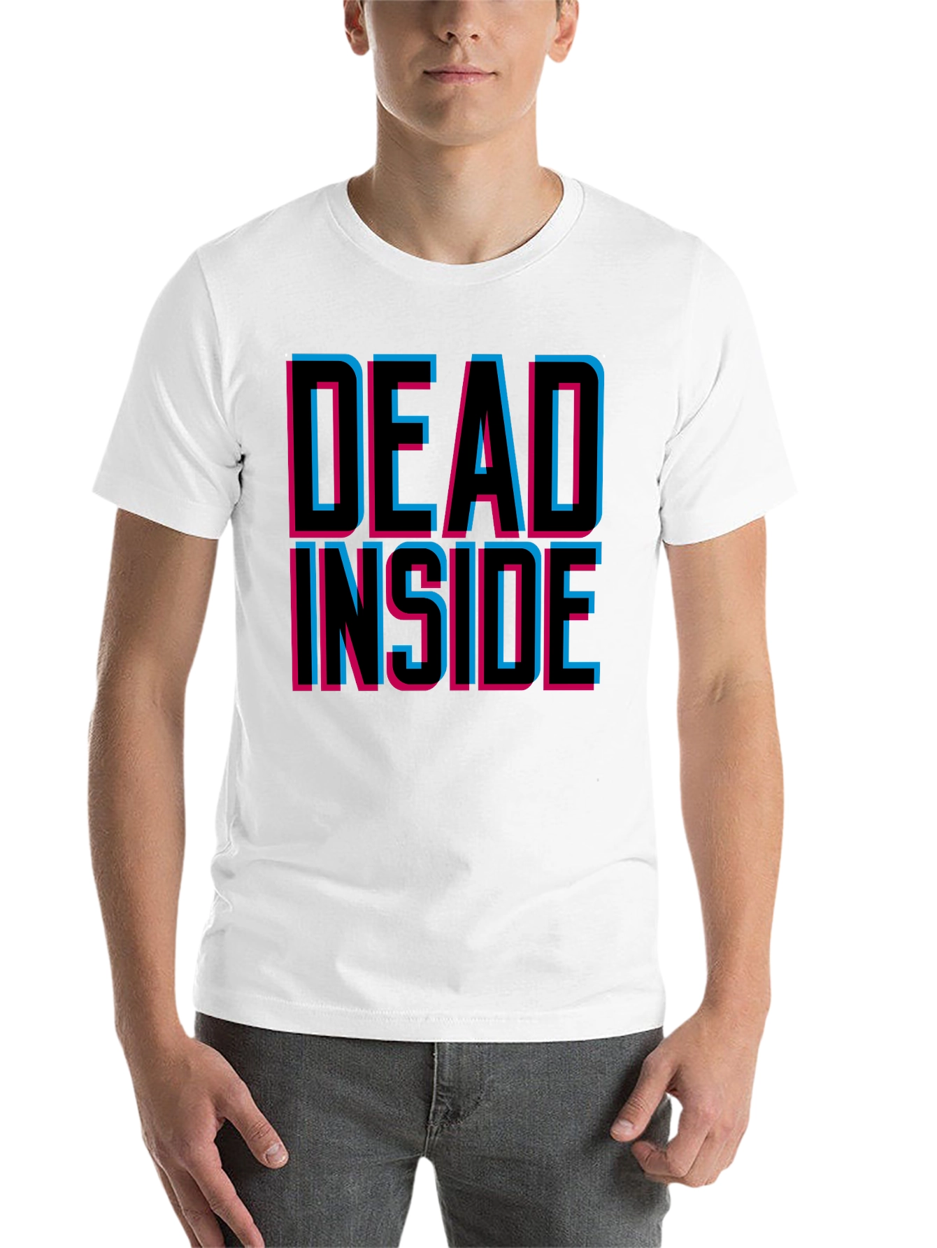 Black Dead Inside Graphic Tee - Trendy Unisex T-Shirt view 14
