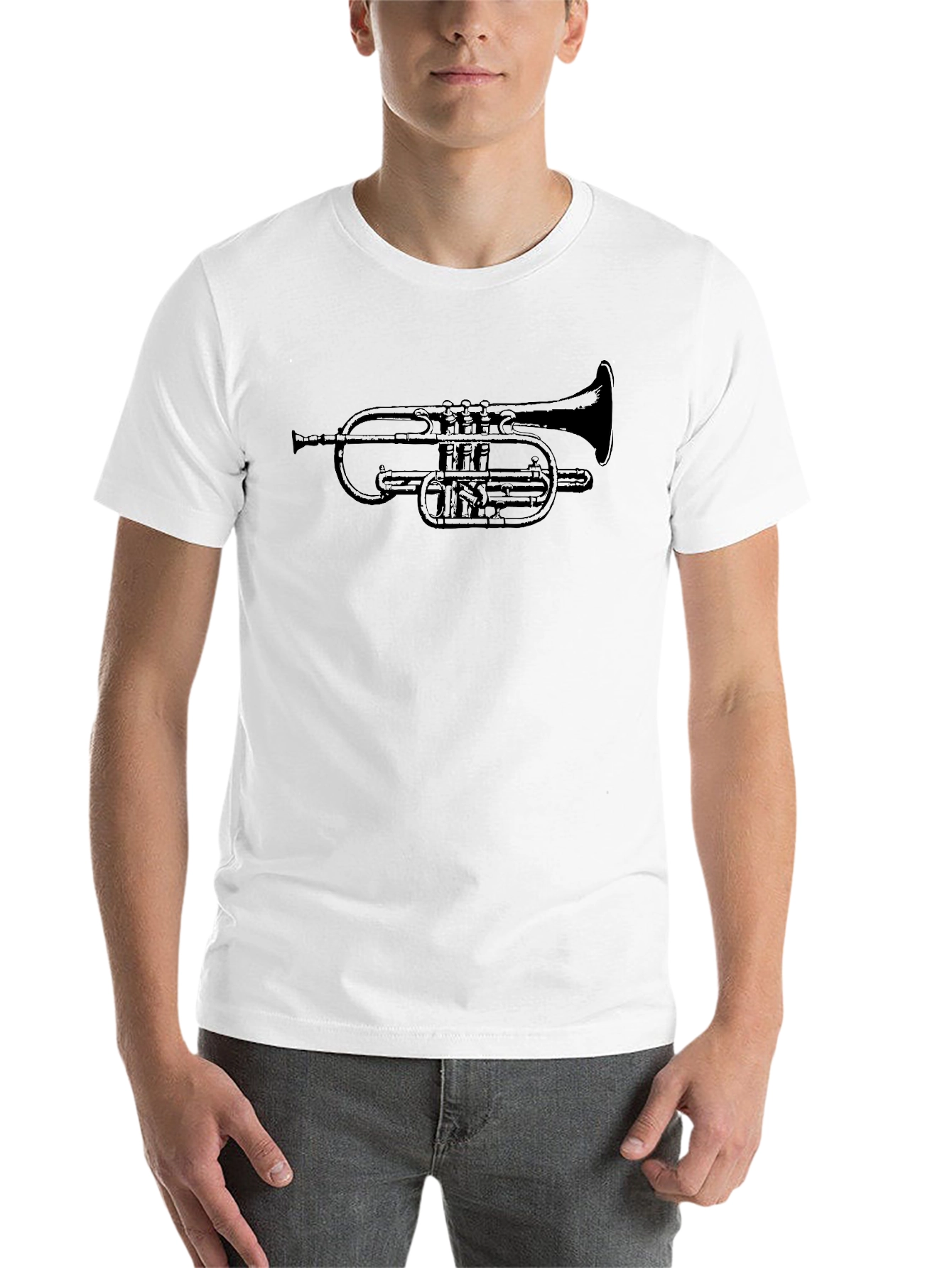 Black Cornet T-Shirt - Musician's Tee view 14