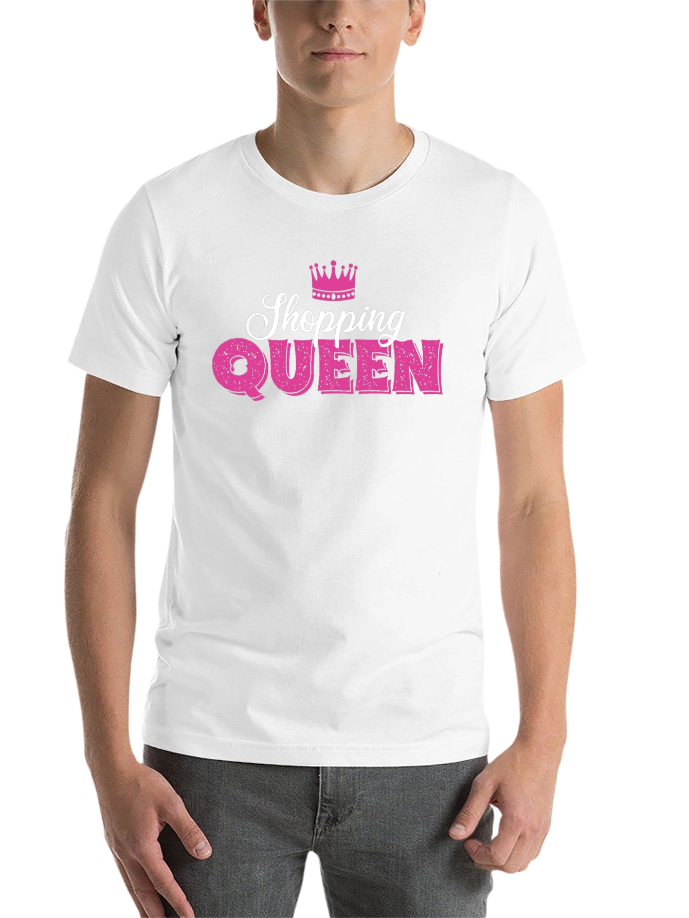 Black Shopping Queen T-Shirt - Stylish & Fun Design view 14