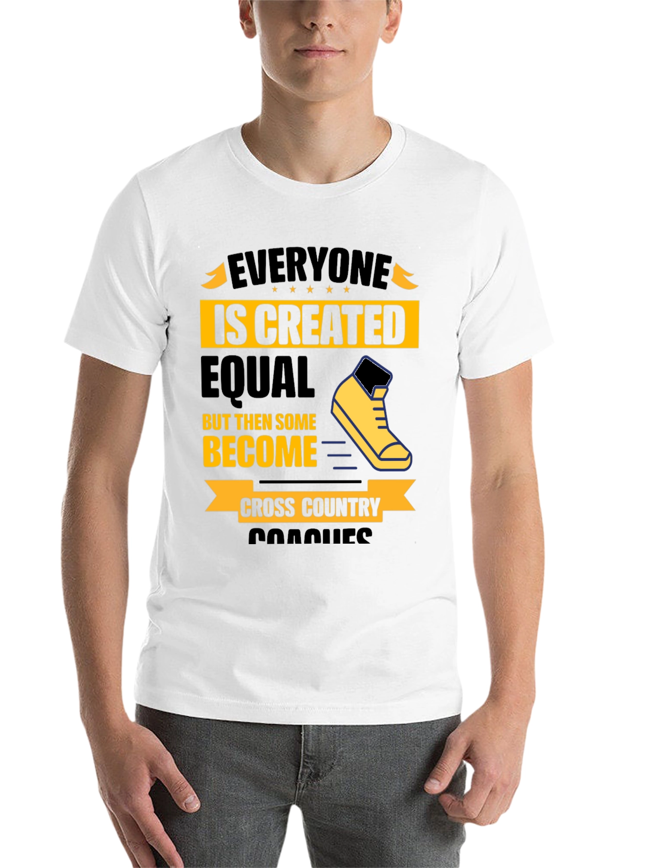 Black Cross Country Coaches Graphic T-Shirt view 14