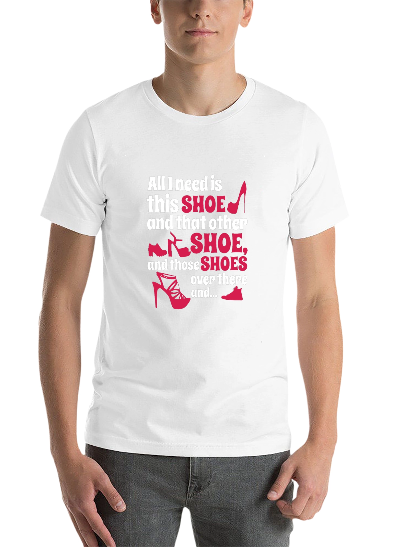 Black Shoe Lover T-Shirt - Funny Graphic Tee view 14