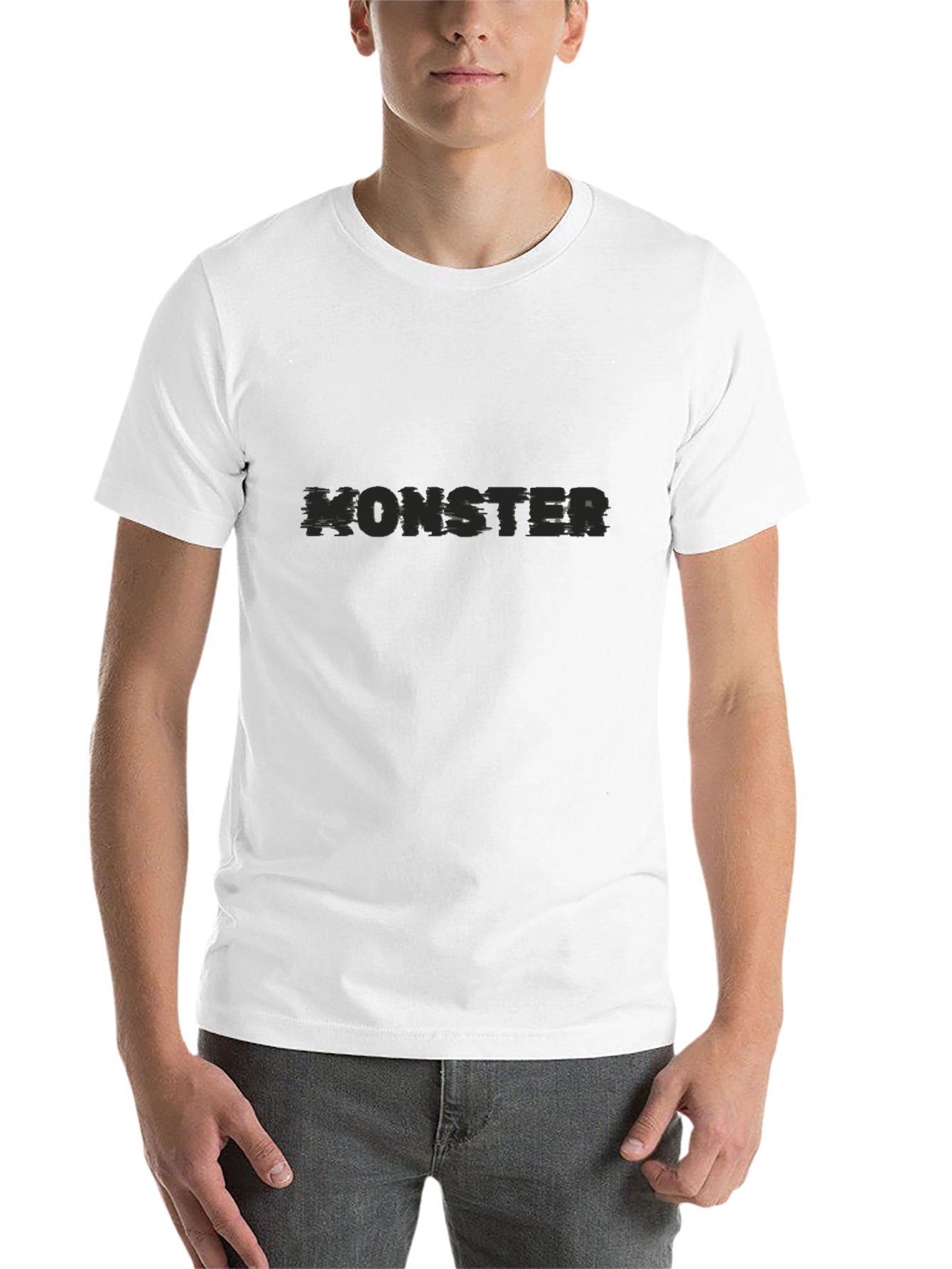 Black Monster Graphic Black T-Shirt view 14
