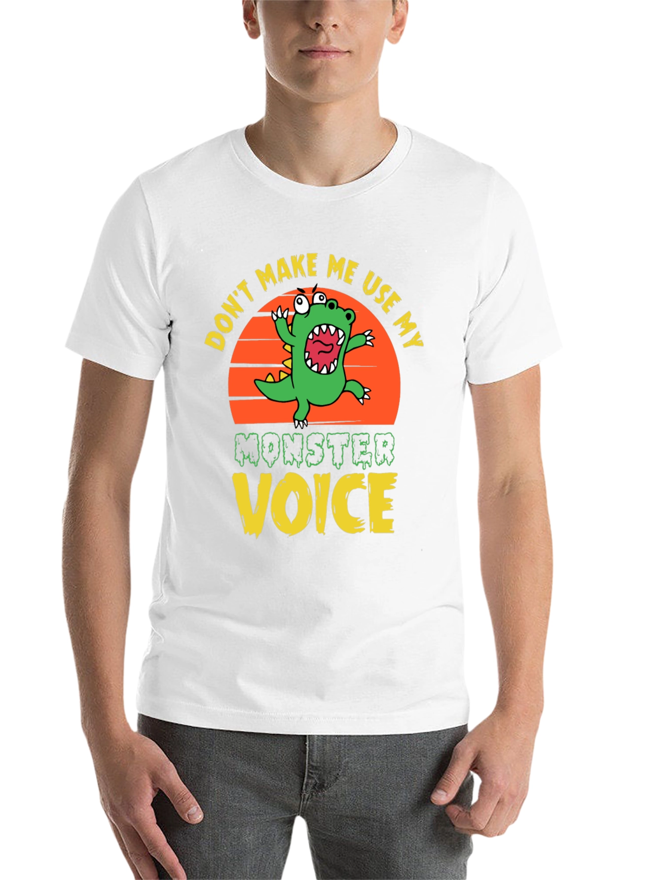Black Don't Make Me Use My Monster Voice Graphic Tee view 14