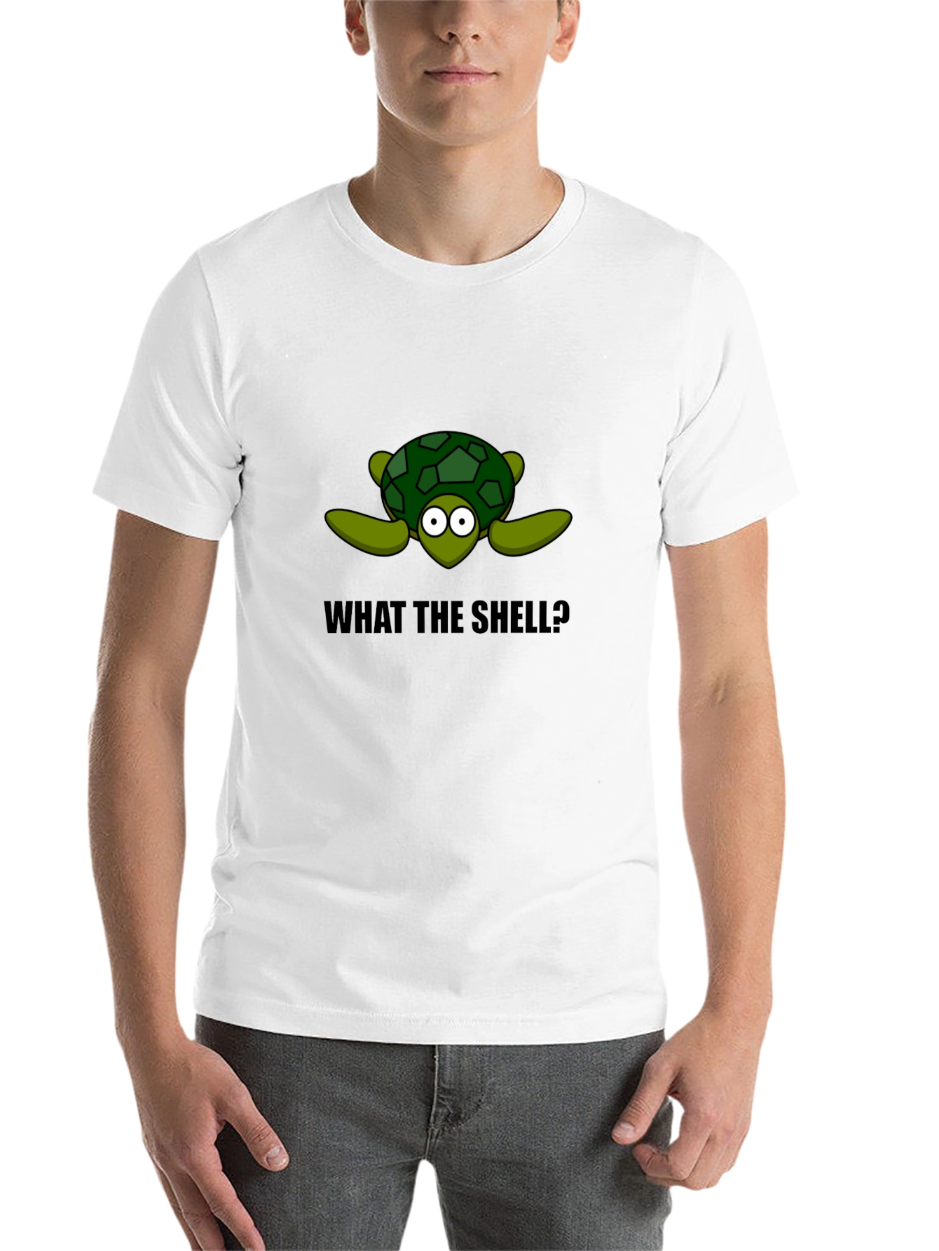 Black What the Shell? Turtle Graphic T-Shirt view 14