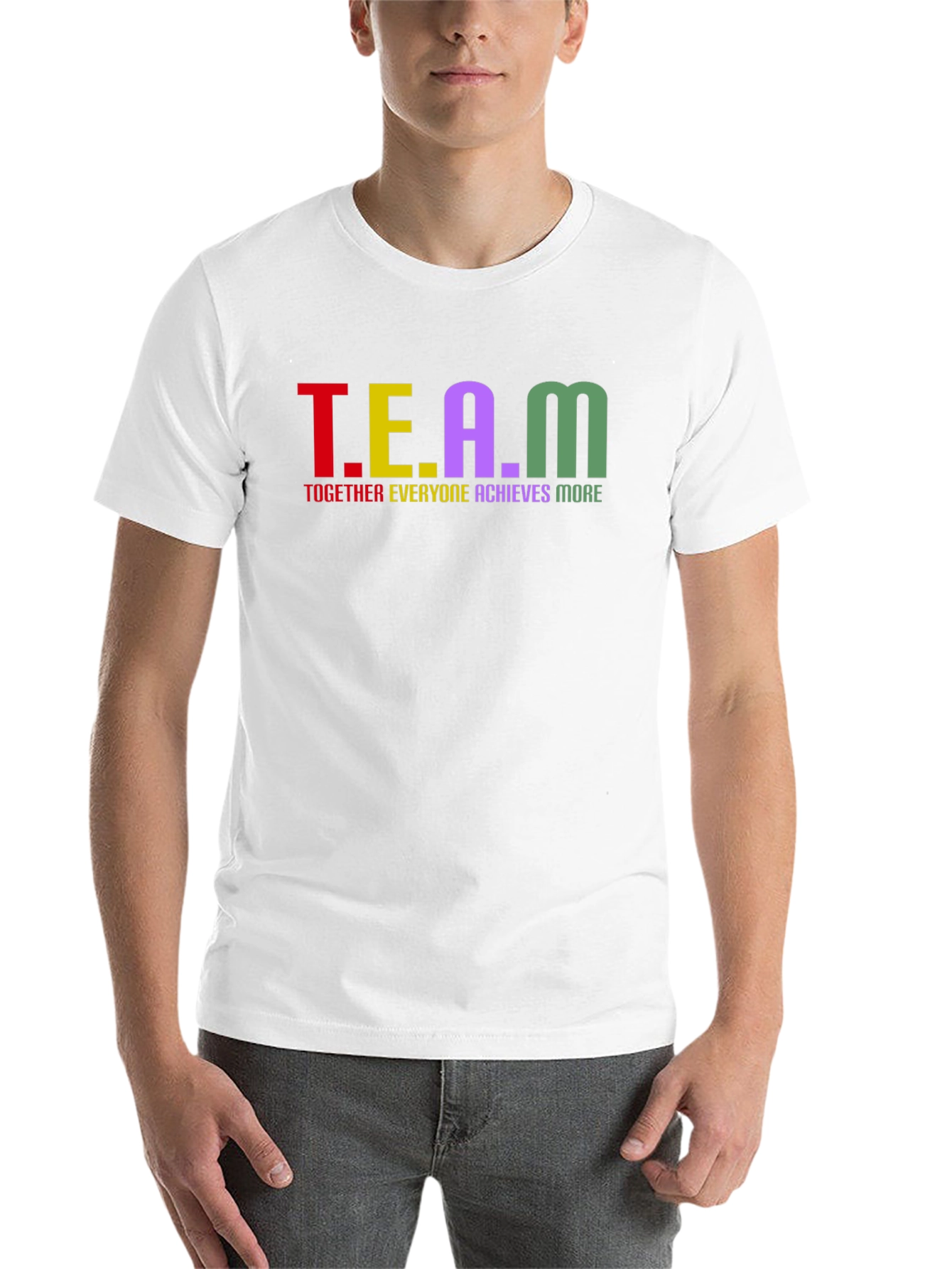 Black TEAM - Together Everyone Achieves More - T-Shirt view 14